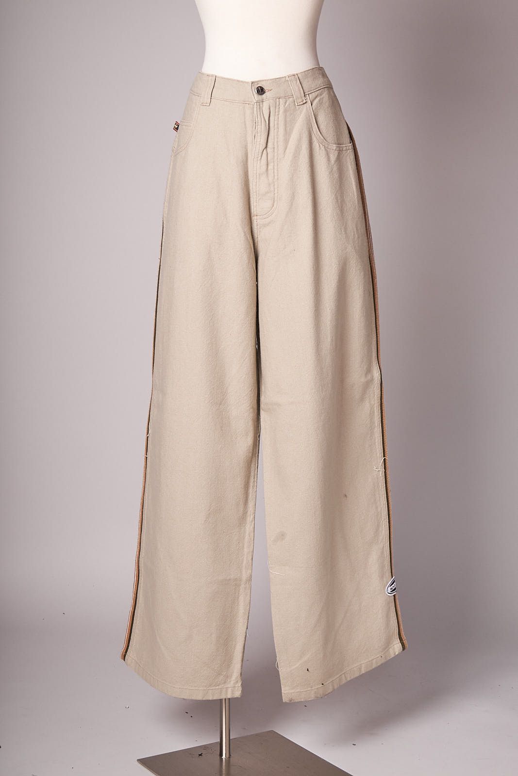 Split 1990s Deadstock Split Skateboarding Tan Baggy Pants Size US 36 / EU 52 - 1 Thumbnail