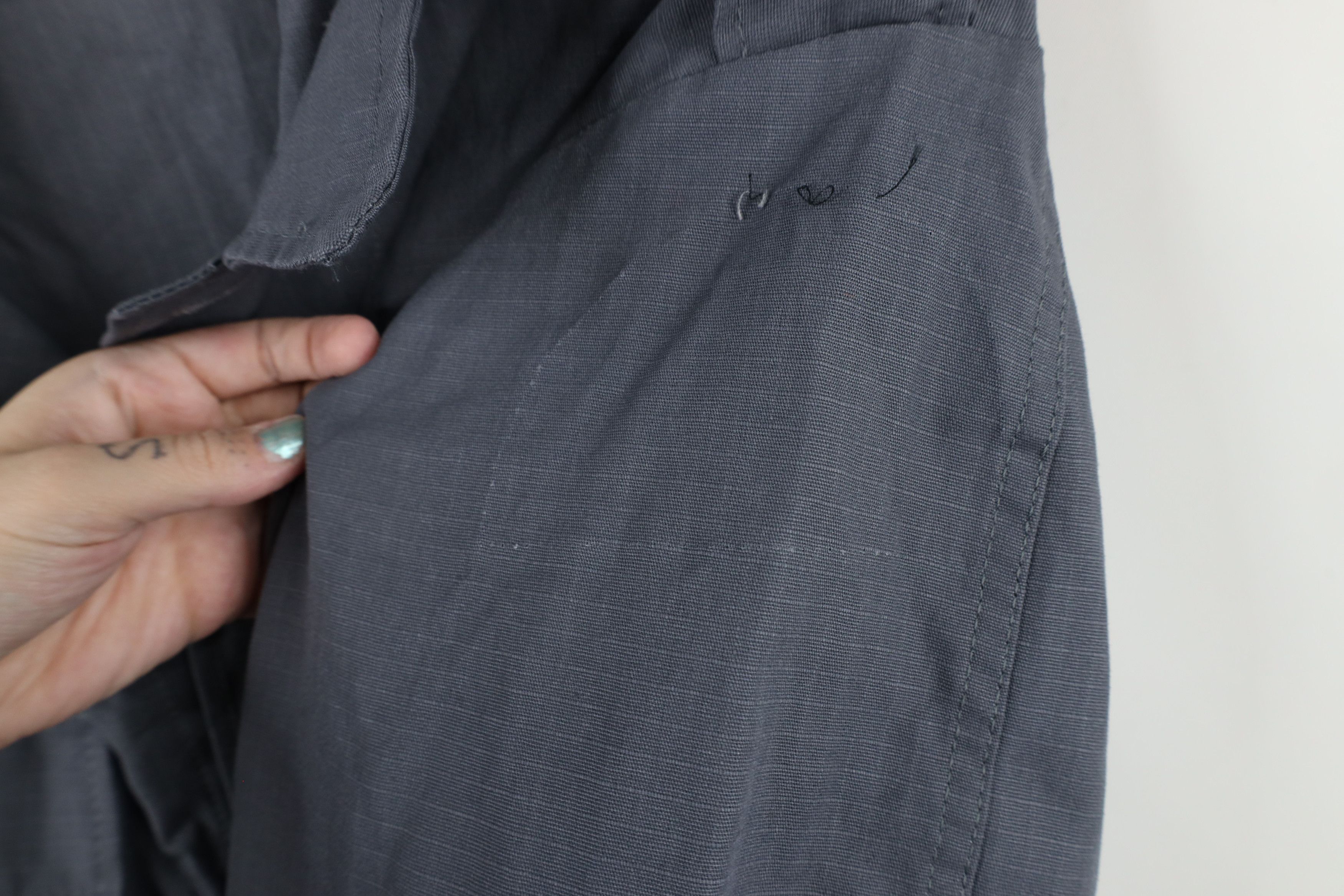 Vintage Vintage 90s Military Ripstop Tactical Button Shirt Gray USA Size US XL / EU 56 / 4 - 7 Thumbnail