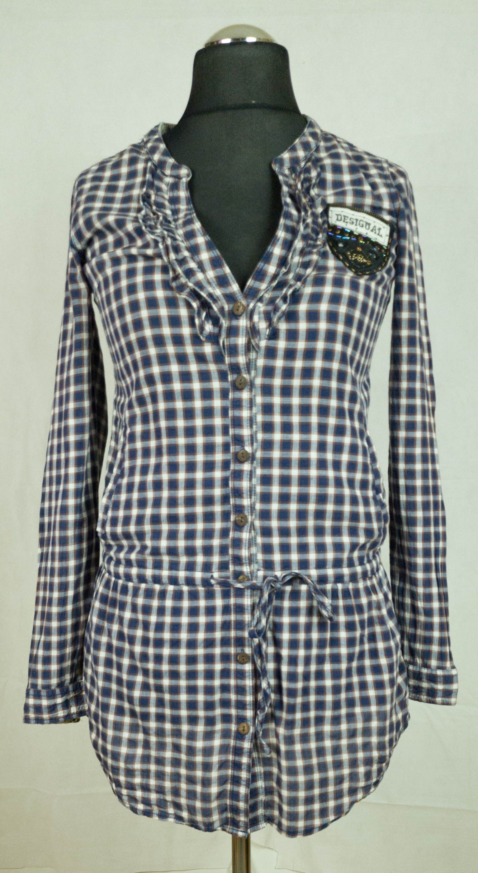 Desigual Desigual womens tunica shirt cotton size S ( LABEL XS) gc Size S / US 4 / IT 40 - 1 Thumbnail