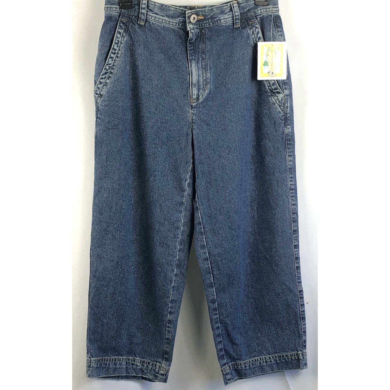 Liz Claiborne Liz Claiborne Cropped Capri Jeans 8P Blue 28"W 21"In Capris Capri Cosette NWT Womens Jeans Size 30" / US 8 / IT 44 - 4 Thumbnail