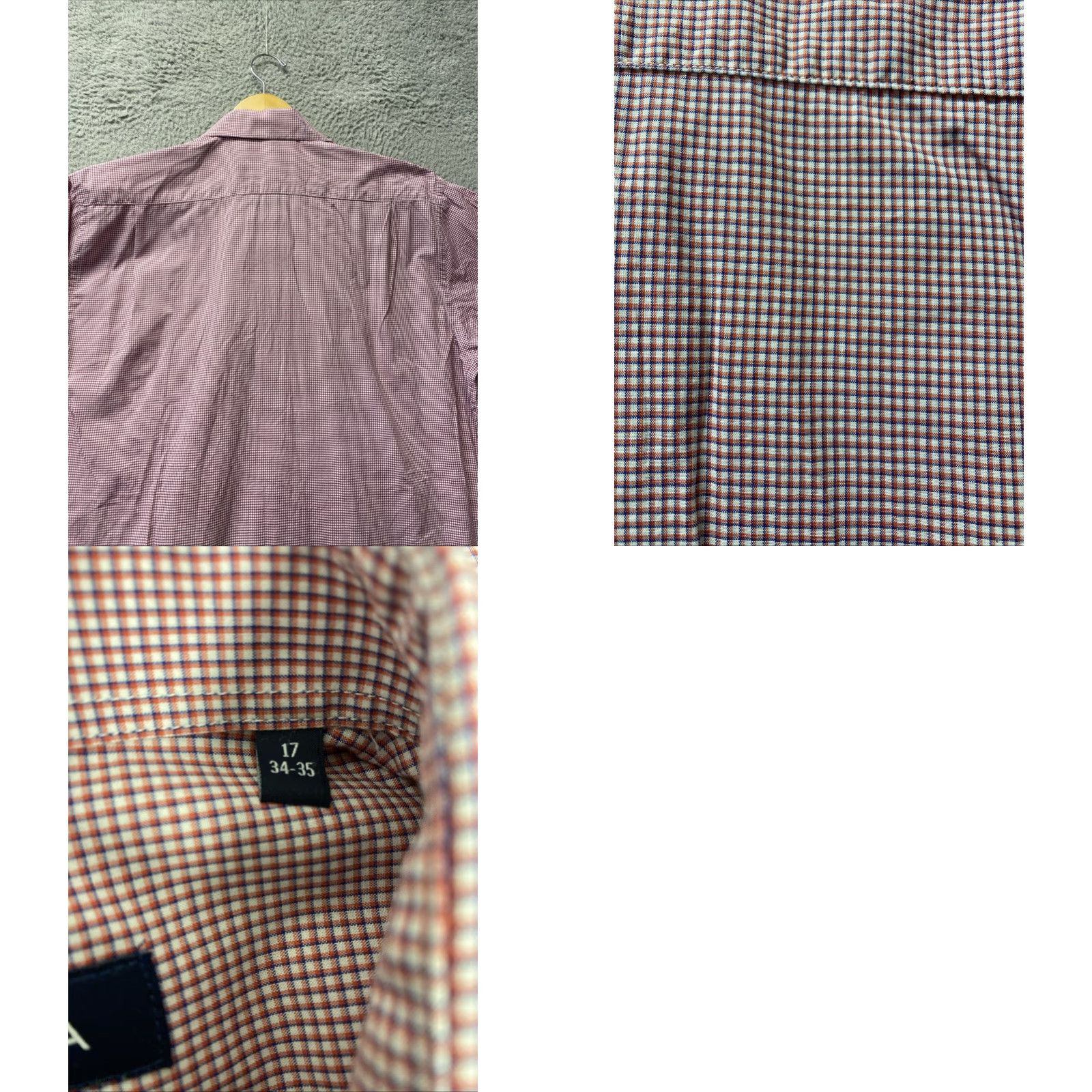 Nautica Nautica Button Shirt Mens size XL 17 34/35 Red White Long Slv /127-38 Size US XL / EU 56 / 4 - 8 Thumbnail