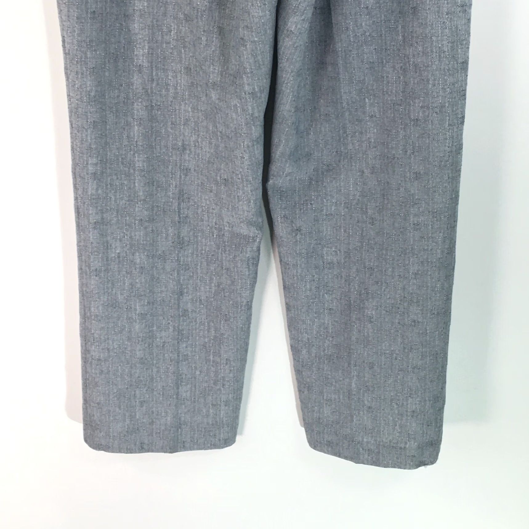 Vintage Vintage Womens Dress Pants Gray 14 Elastic Waist Flat Front Regular Fit 100% Polyester Casual Size 24" / US 00 / IT 34 - 6 Thumbnail