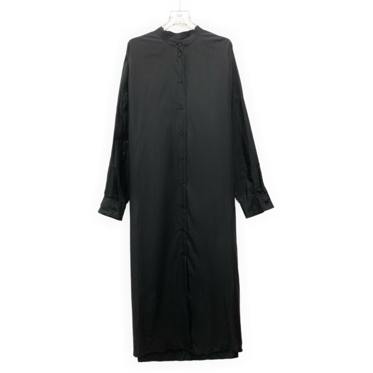 Jil Sander Jil Sander Black Silk Long Sleeve Shirt Dress K26WX Size M / US 6-8 / IT 42-44 - 1 Thumbnail