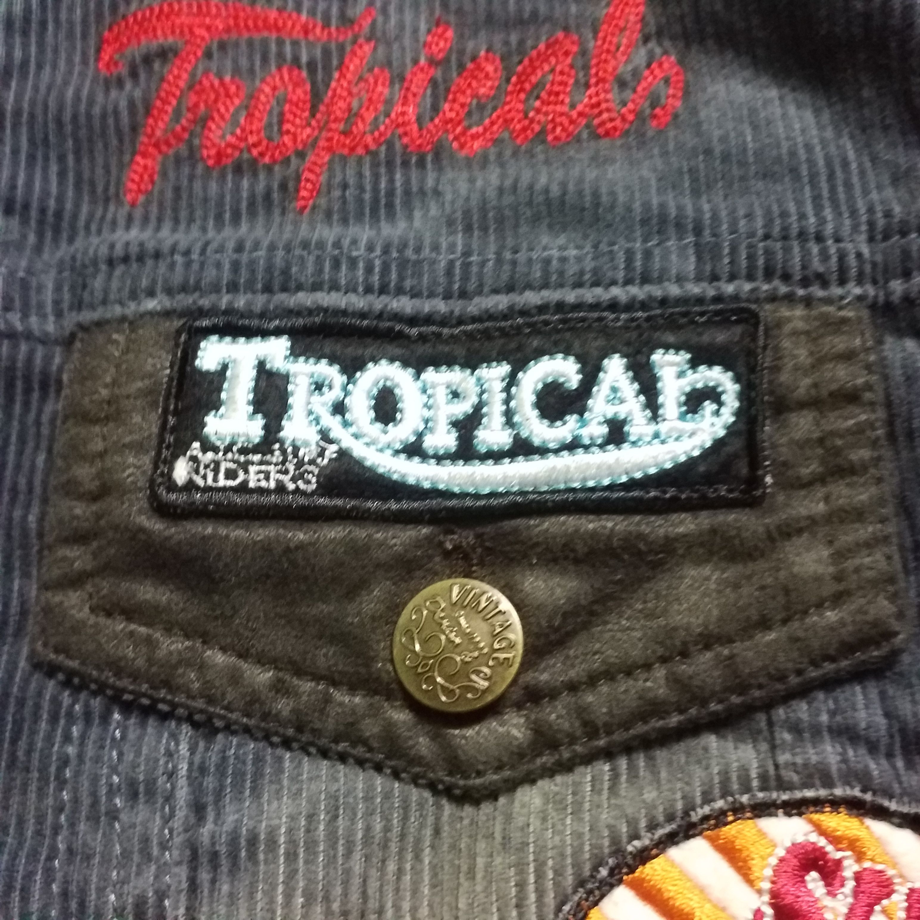 Vintage CODUROY DISTRESS DESIGN OVER PATCH Size US S / EU 44-46 / 1 - 5 Thumbnail