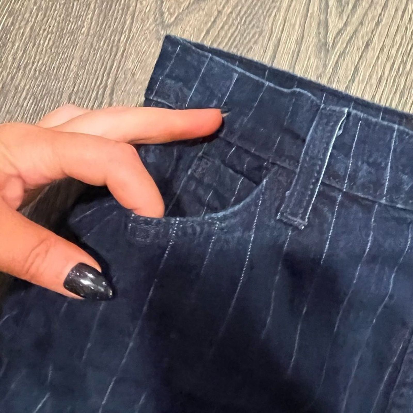 NYDJ Not your daughters jeans Straight Leg Pants Pin Stripe Siz 4 Size 27" / US 4 / IT 40 - 10 Thumbnail