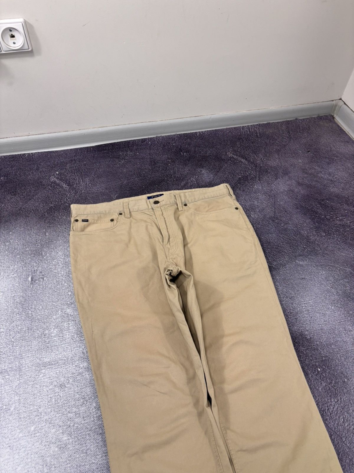Polo Ralph Lauren Polo Ralph Lauren Men’s Beige Stretch Chino Pants Trousers Size US 36 / EU 52 - 4 Thumbnail