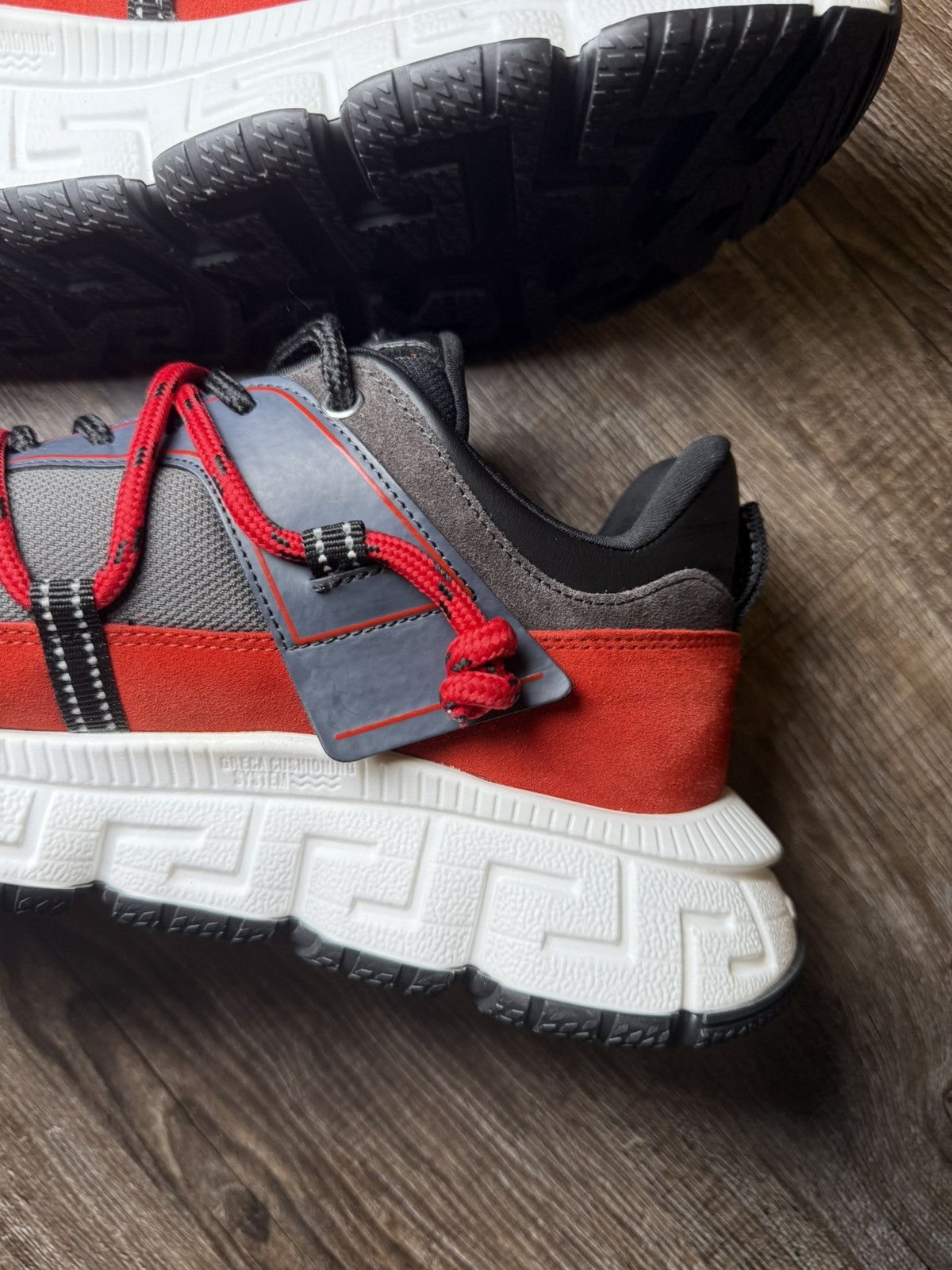 Versace VERSACE Trigreca V2 SNEAKER | Red/White | 44EU(11M) Size US 11 / EU 44 - 10 Thumbnail