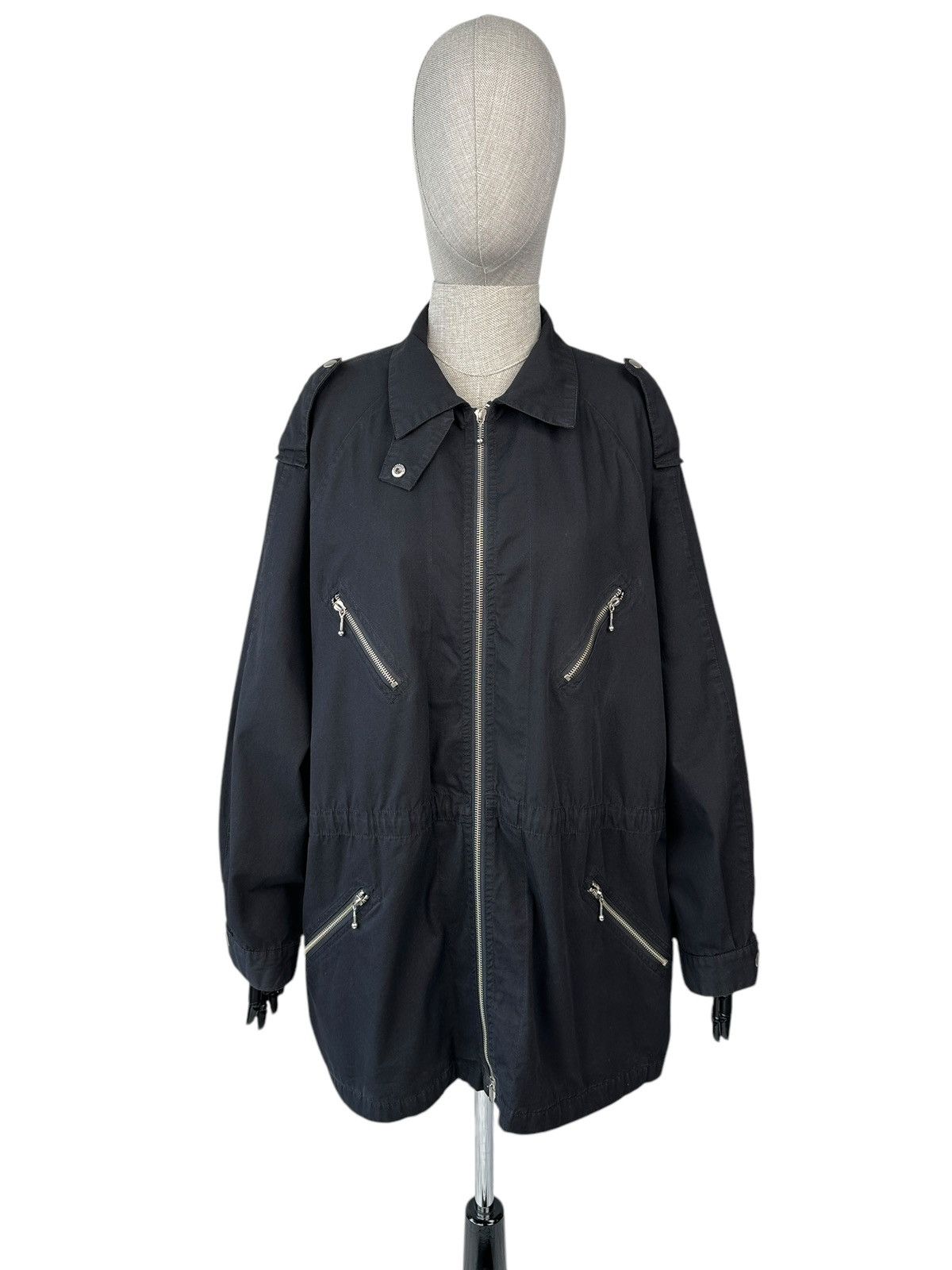 Gudrun Sjoden GUDRUN SJODEN Oversized Black Parka Jacket size M Size M / US 6-8 / IT 42-44 - 1 Thumbnail
