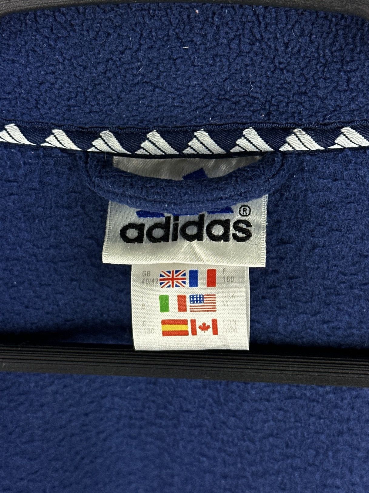 Adidas Vintage 00’s Adidas Full Zip Oversized Fleece Jacket Y2K Size US M / EU 48-50 / 2 - 7 Thumbnail