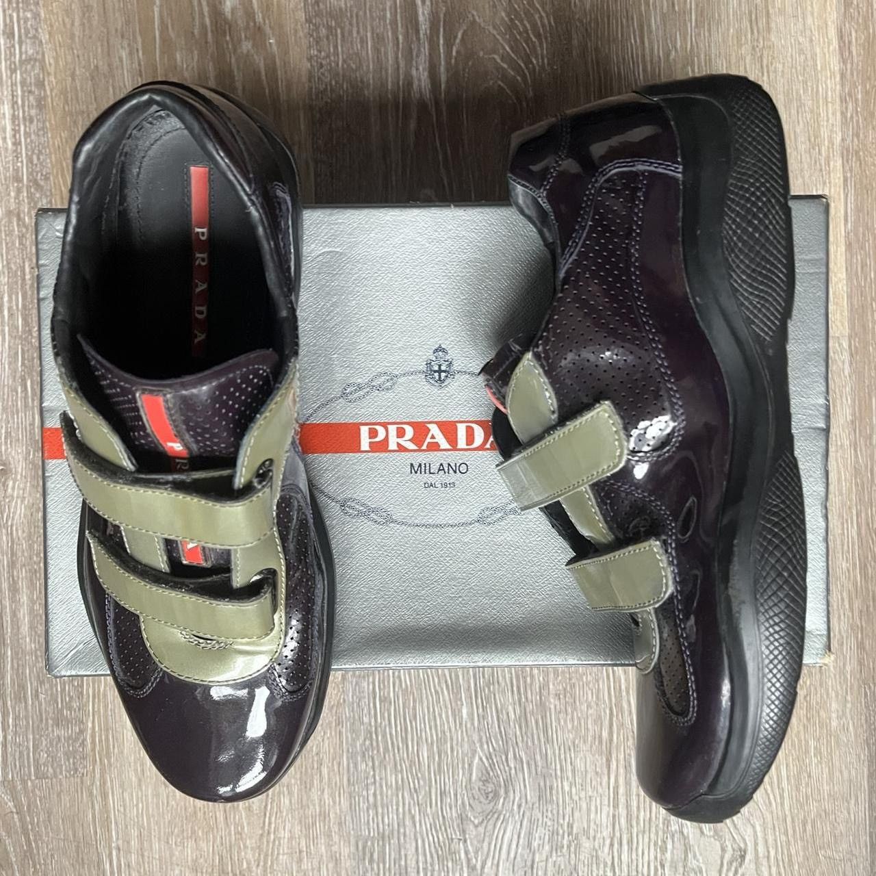 Prada y2k velcro cup sneakers Size US 8 / EU 41 - 2 Thumbnail