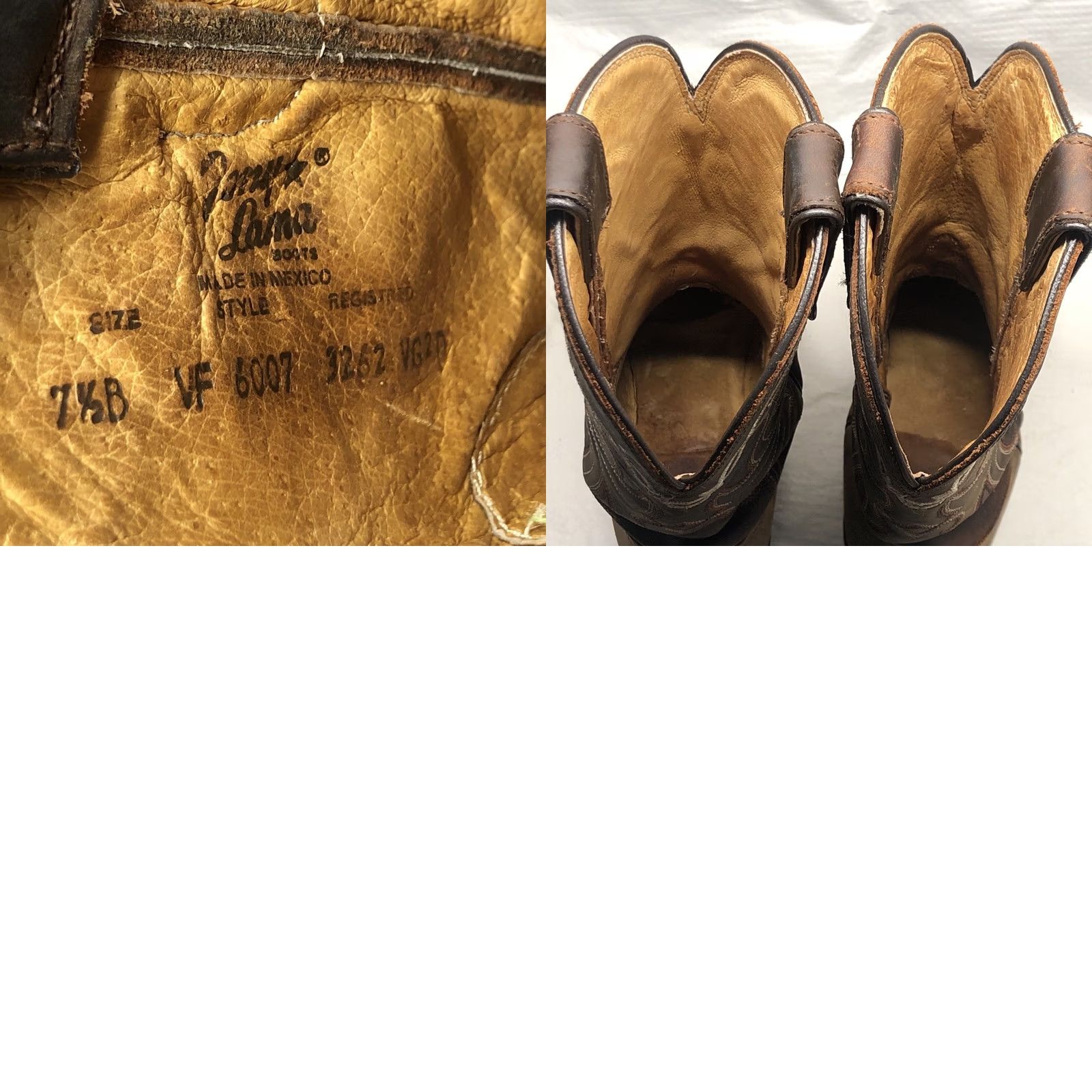Tony Lama Tony Lama Womens Western Boots Vaquero Size 7.5B Cowgirl Style VF 6007 Boots Western Embroidered Leather Medium Shaft Brown Ladies Size US 8 / IT 38 - 10 Thumbnail