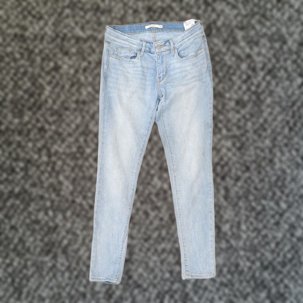 Levi's LEVI'S Womens 711 Skinny Jeans W26 L27 Blue Cotton Size 27" / US 4 / IT 40 - 1 Thumbnail