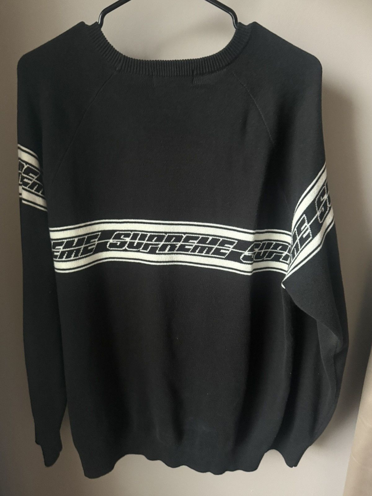 Supreme Supreme Striped Raglan Sweater Size US M / EU 48-50 / 2 - 2 Thumbnail