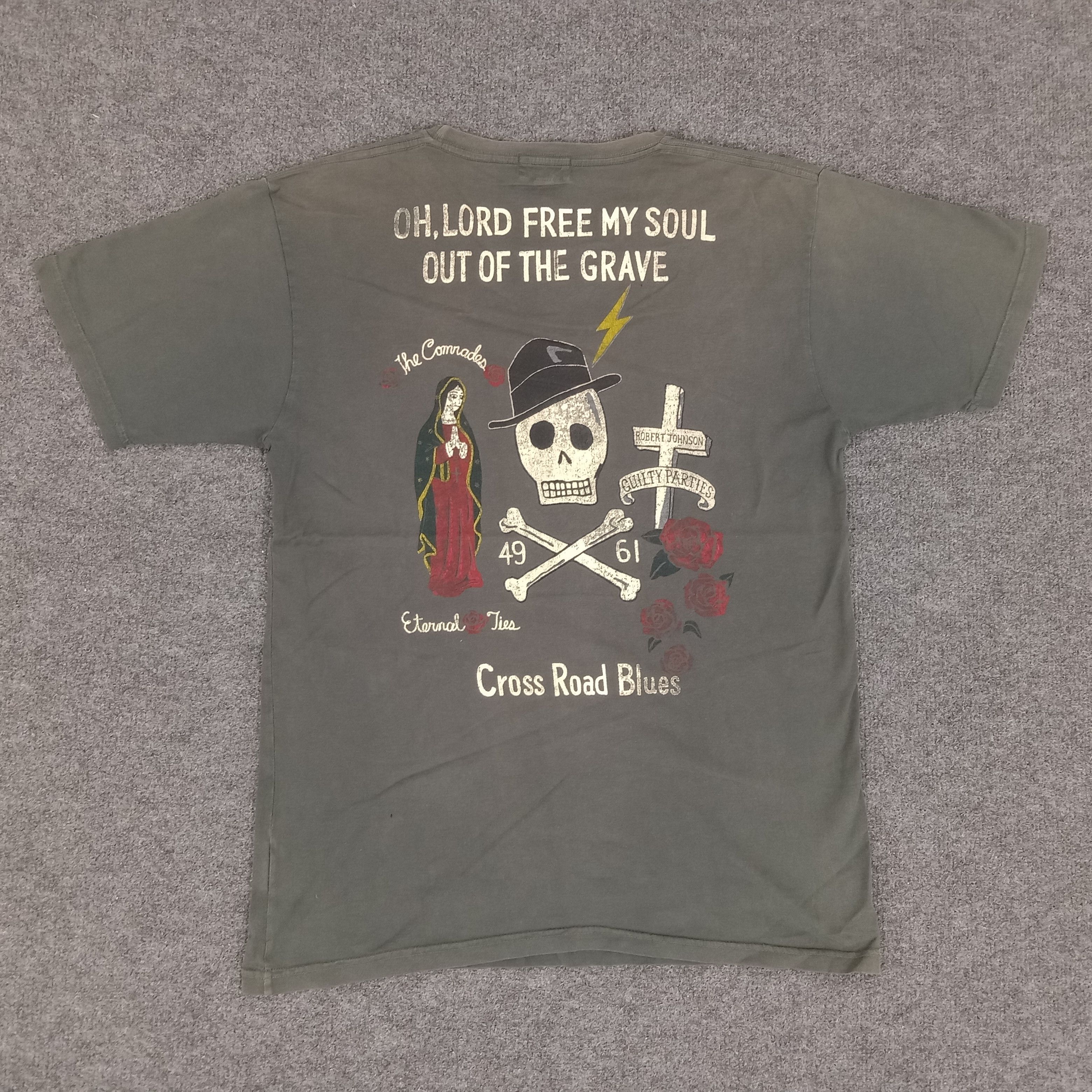 Japanese Brand × Vintage × Wacko Maria Cross Road Blues Guilty Party Horror Design Tshirt Size US S / EU 44-46 / 1 - 1 Thumbnail