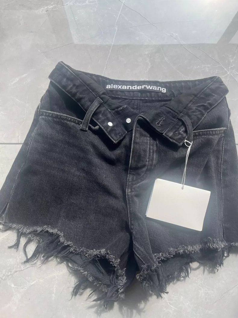Alexander Wang Alexander Wang High-Waist Denim Shorts- Size 25" / US 0 / IT 36 - 6 Thumbnail