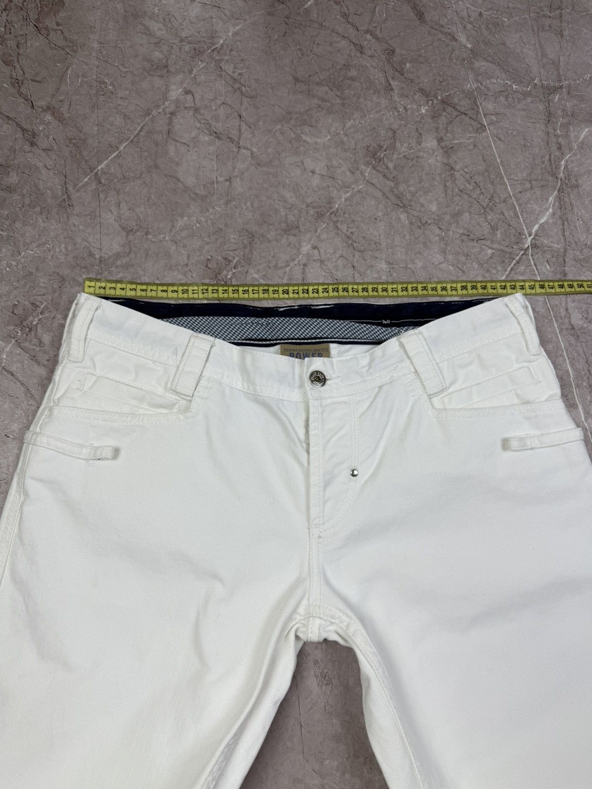 Dolce & Gabbana Dolce & Gabbana White Jeans Cinch Back Size US 34 / EU 50 - 18 Thumbnail