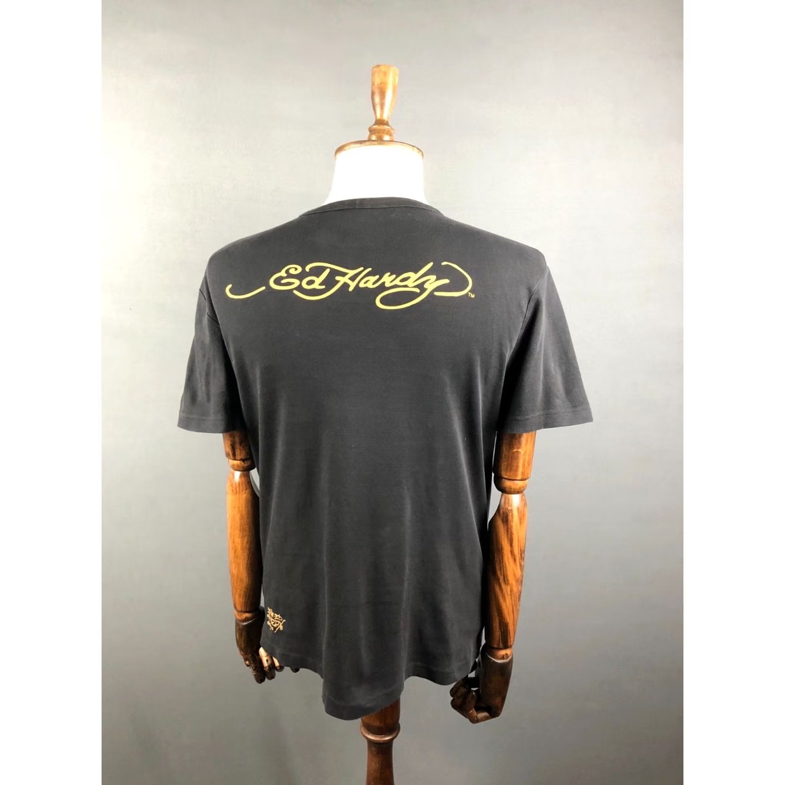 Ed Hardy Ed Hardy T-Shirt Men XXL Black Printed Cotton Crew Neck Short Sleeve Logo Rhinestone Vintage: No Size US XXL / EU 58 / 5 - 3 Thumbnail