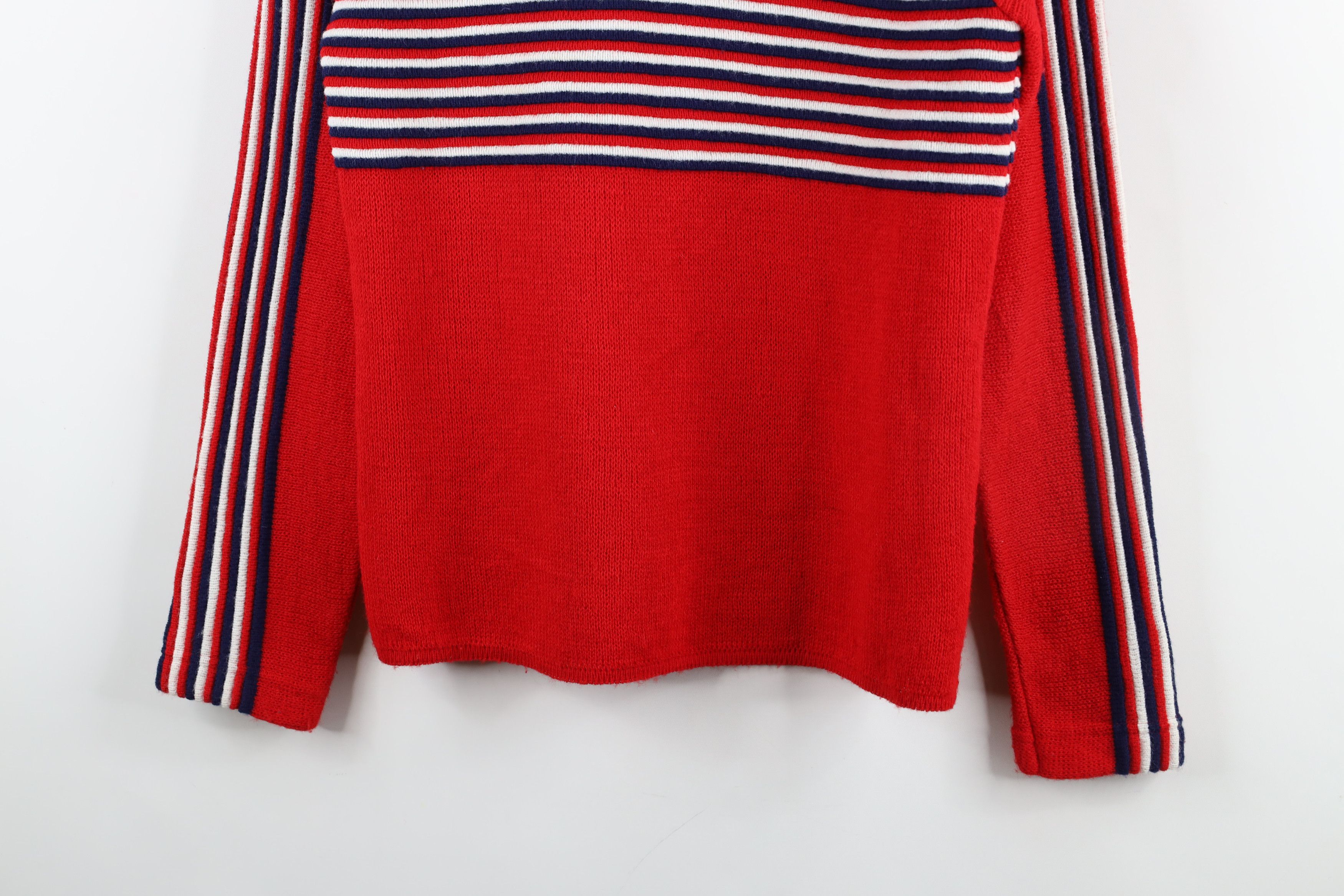 Ocean Pacific × Vintage Vintage 80s 90s Ocean Pacific Knit Surf Sweater Red USA Size M / US 6-8 / IT 42-44 - 3 Thumbnail