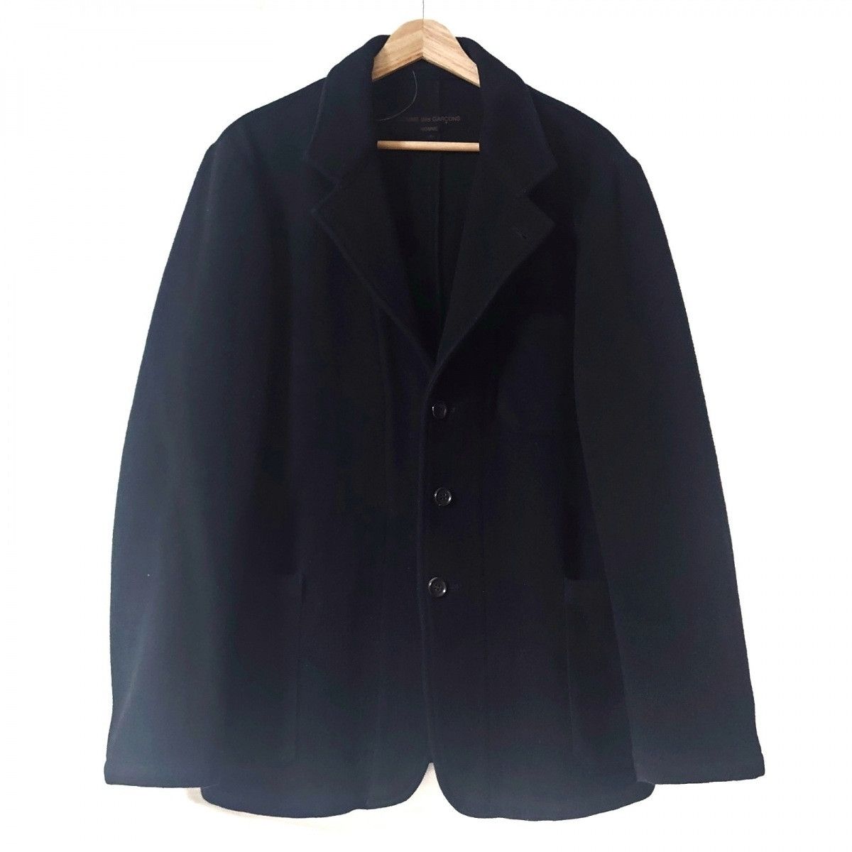 Coat Long sleeve Winter Wool Black