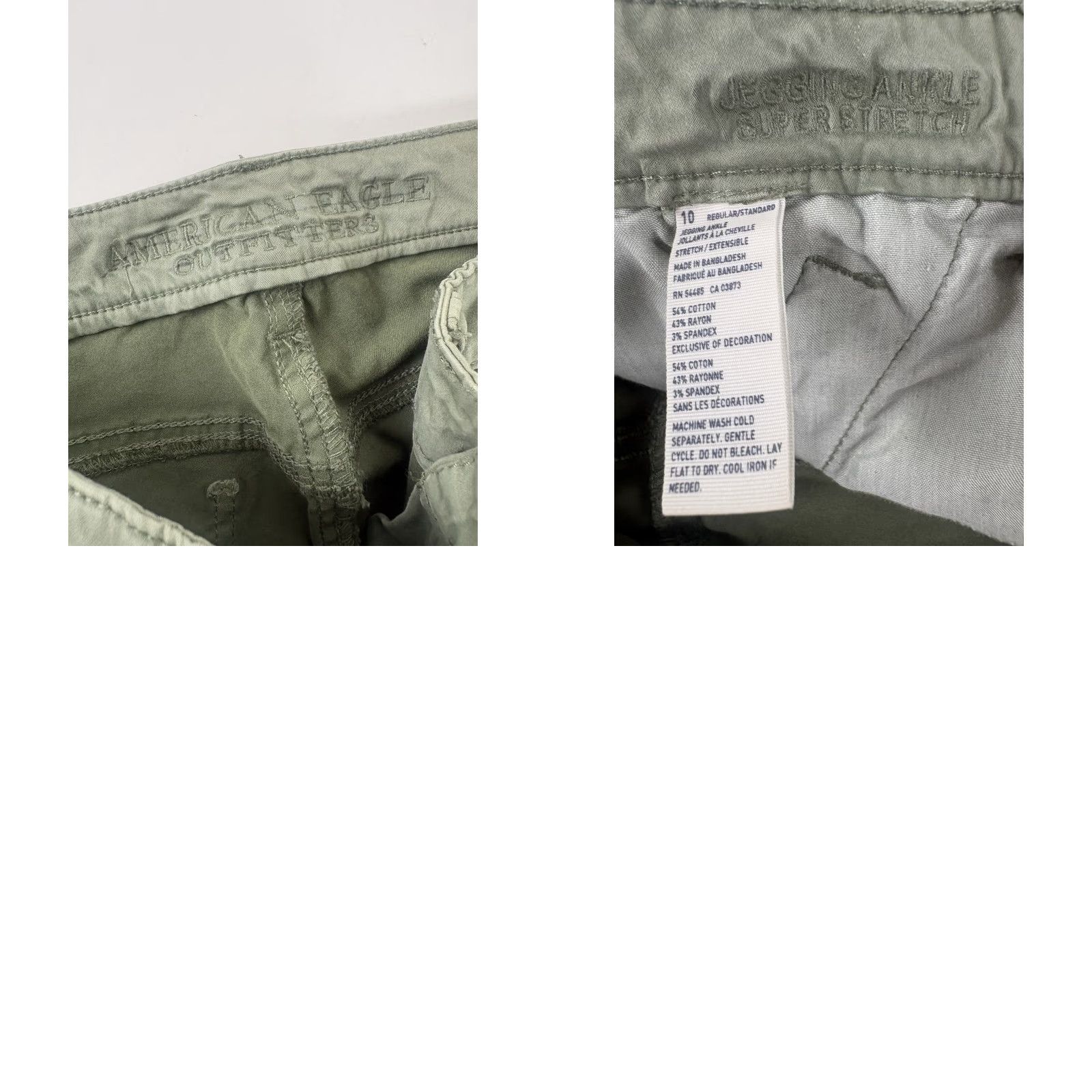 American Eagle Outfitters VINTAGE American Eagle Ankle Super Stretch Shirt Size 32" / US 10 / IT 46 - 8 Thumbnail