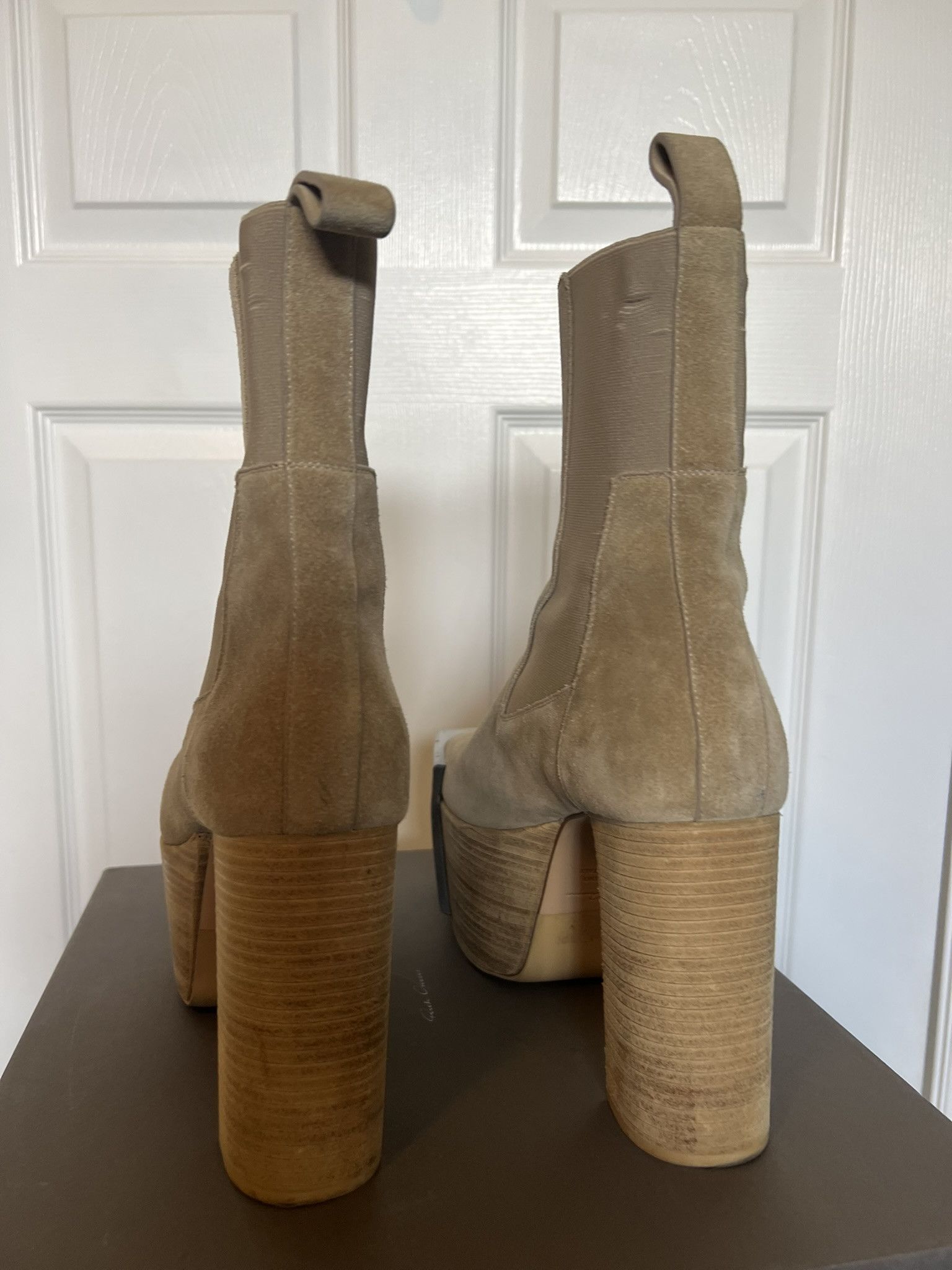 Rick Owens Rick Owens FW19 Suede Grilled Kiss Boots sz 41 Size US 8 / EU 41 - 4 Thumbnail