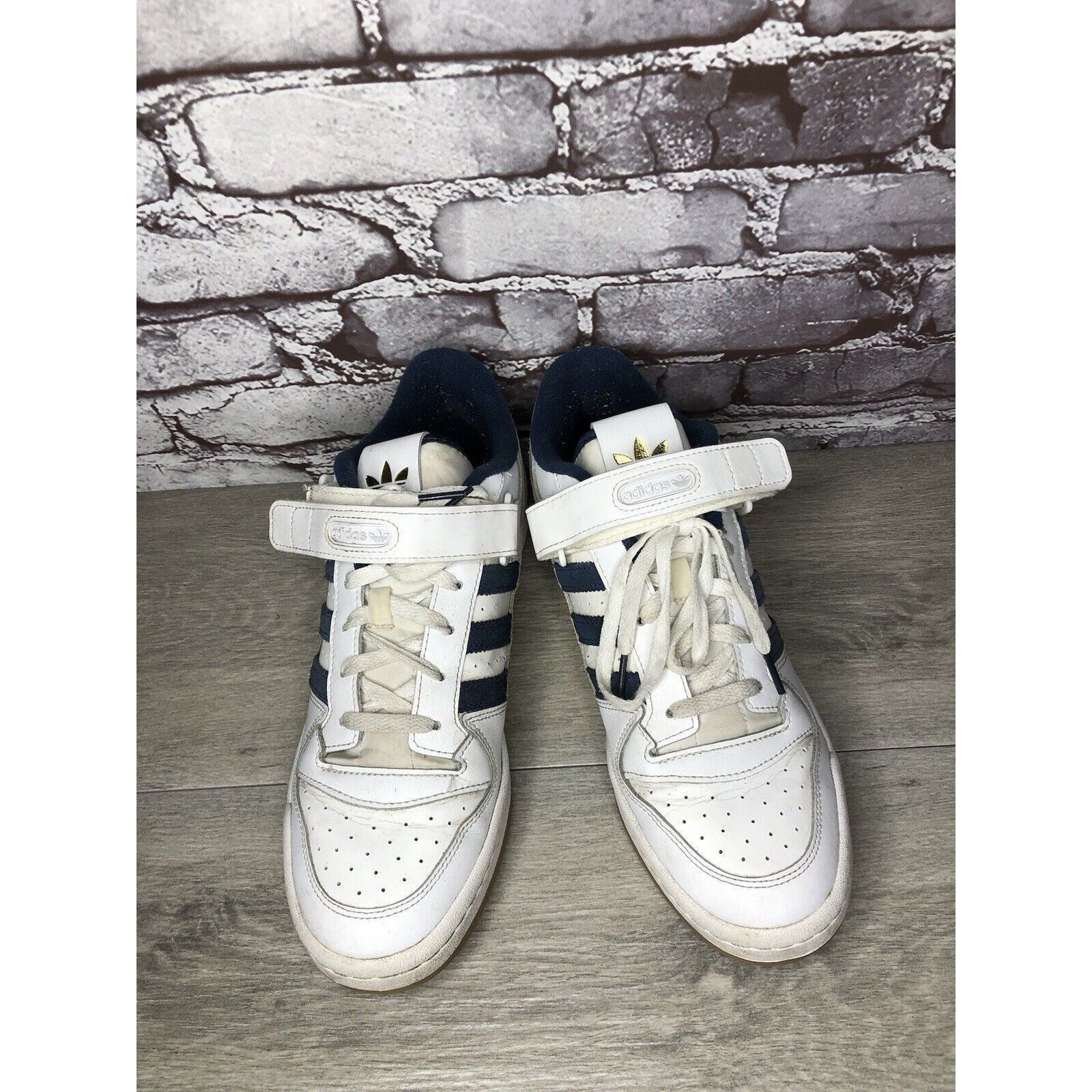 Adidas Adidas Originals Forum Low GY2648 White Navy Gum Basketball Size US 10.5 / EU 43-44 - 14 Thumbnail