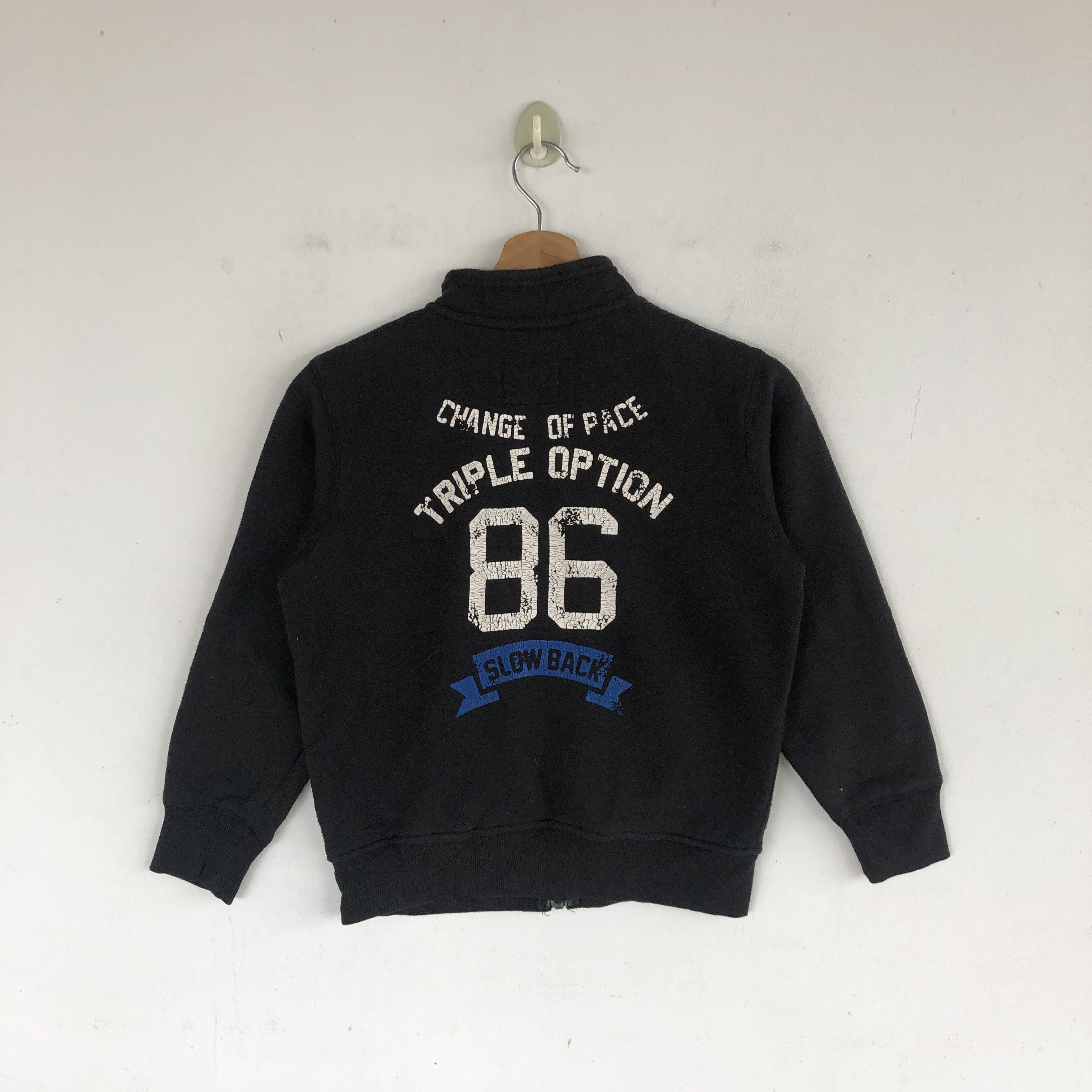 Japanese Brand × Vintage Vintage Change of Pace Varsity Zipper Sweater Sweatshirt Size XS / US 0-2 / IT 36-38 - 1 Thumbnail