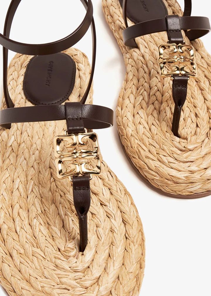 Givenchy o1n1vont0326 4G Liquid Flat Sandals in Brown Size US 6 / IT 36 - 2 Thumbnail