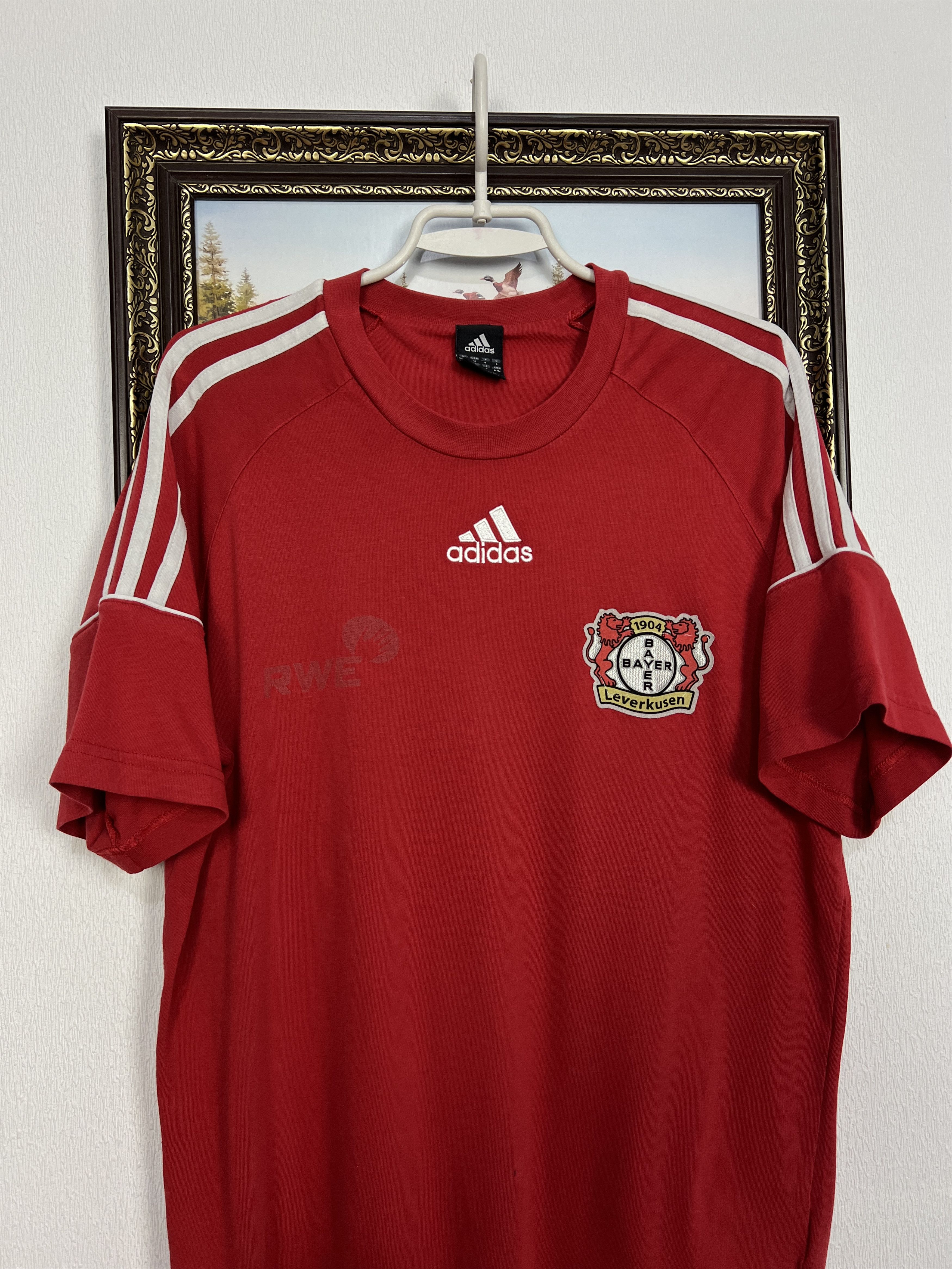 Adidas Bayer Leverkusen Football Train Shirt Soccer Jersey Trikot Size US M / EU 48-50 / 2 - 2 Thumbnail