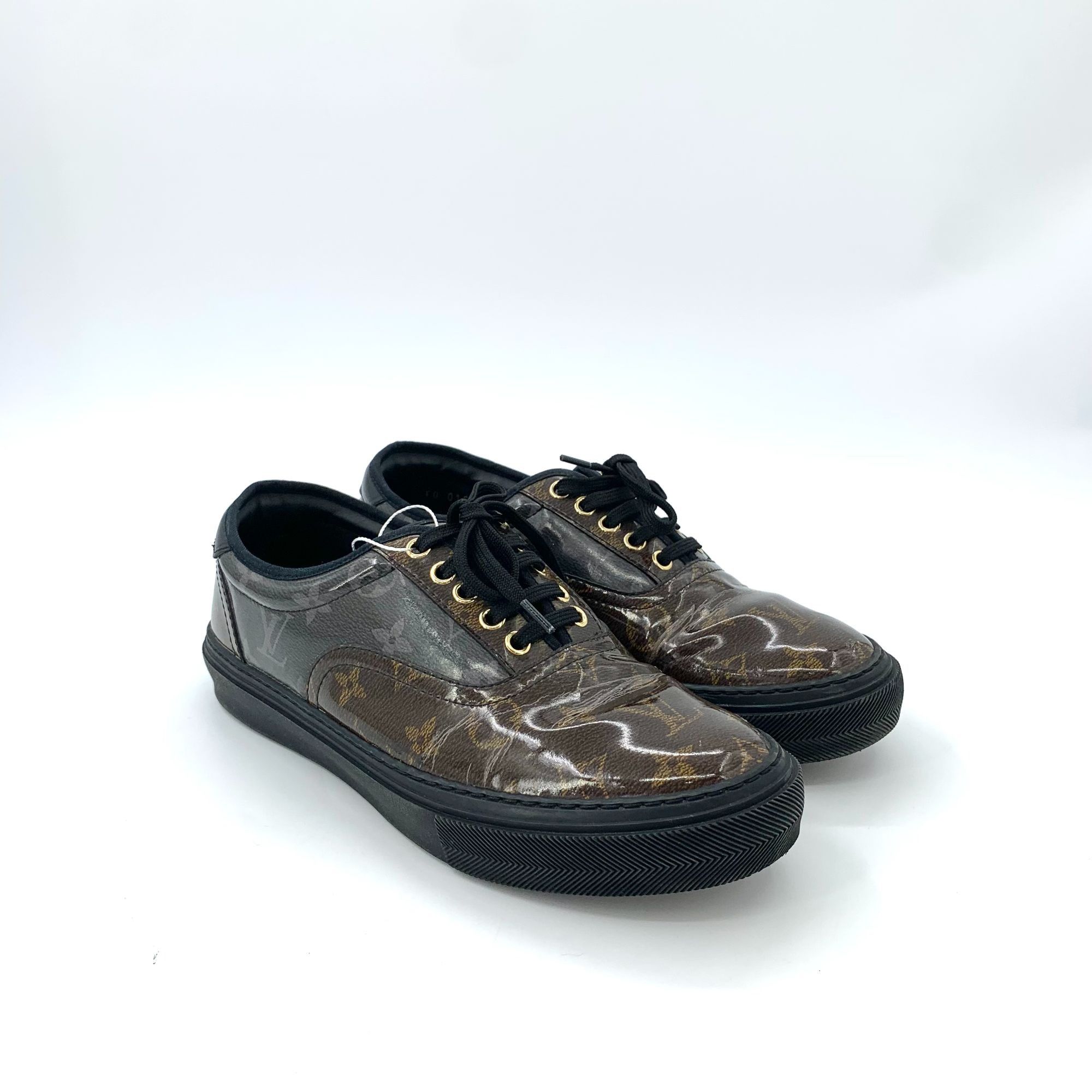 Louis Vuitton Louis Vuitton Monogram Brown & Black Low-Top Sneakers Size US 8 / EU 41 - 2 Thumbnail