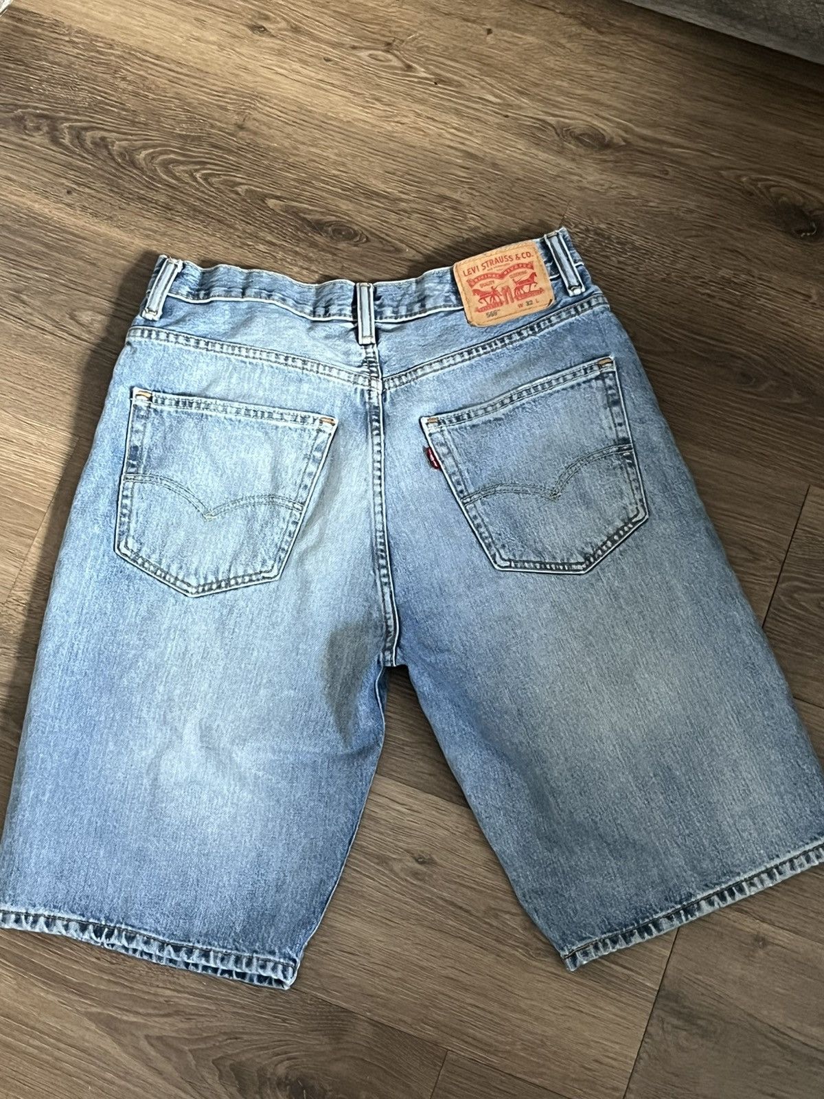 Levi's Levis Blue Light Washed Jorts Size US 32 / EU 48 - 4 Thumbnail