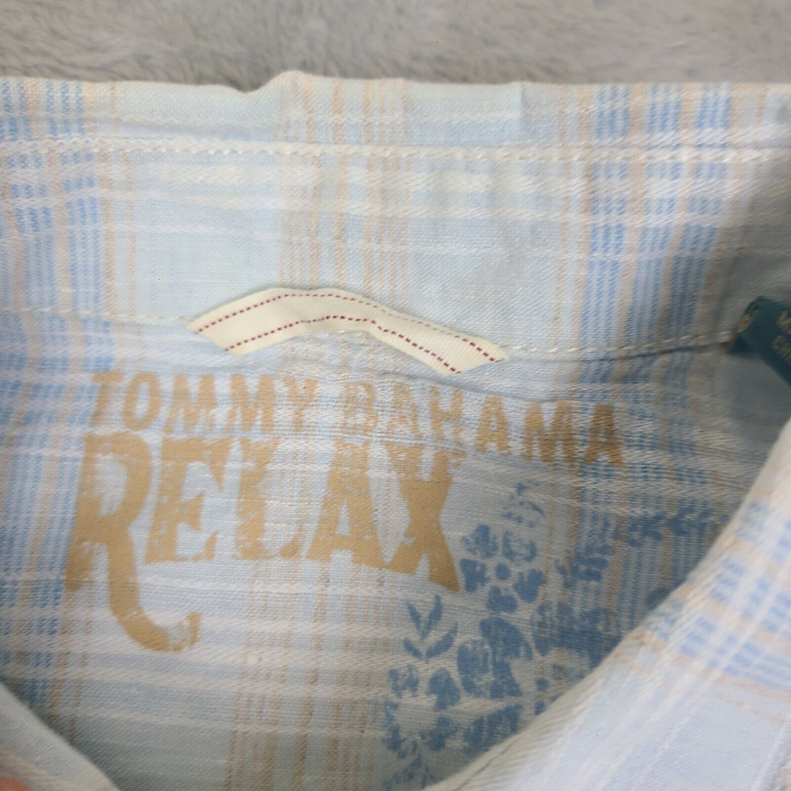 Tommy Bahama Tommy Bahama Hawaiian Sz M Shirt Men Large Blue Hawaiian Sho Size US M / EU 48-50 / 2 - 3 Thumbnail