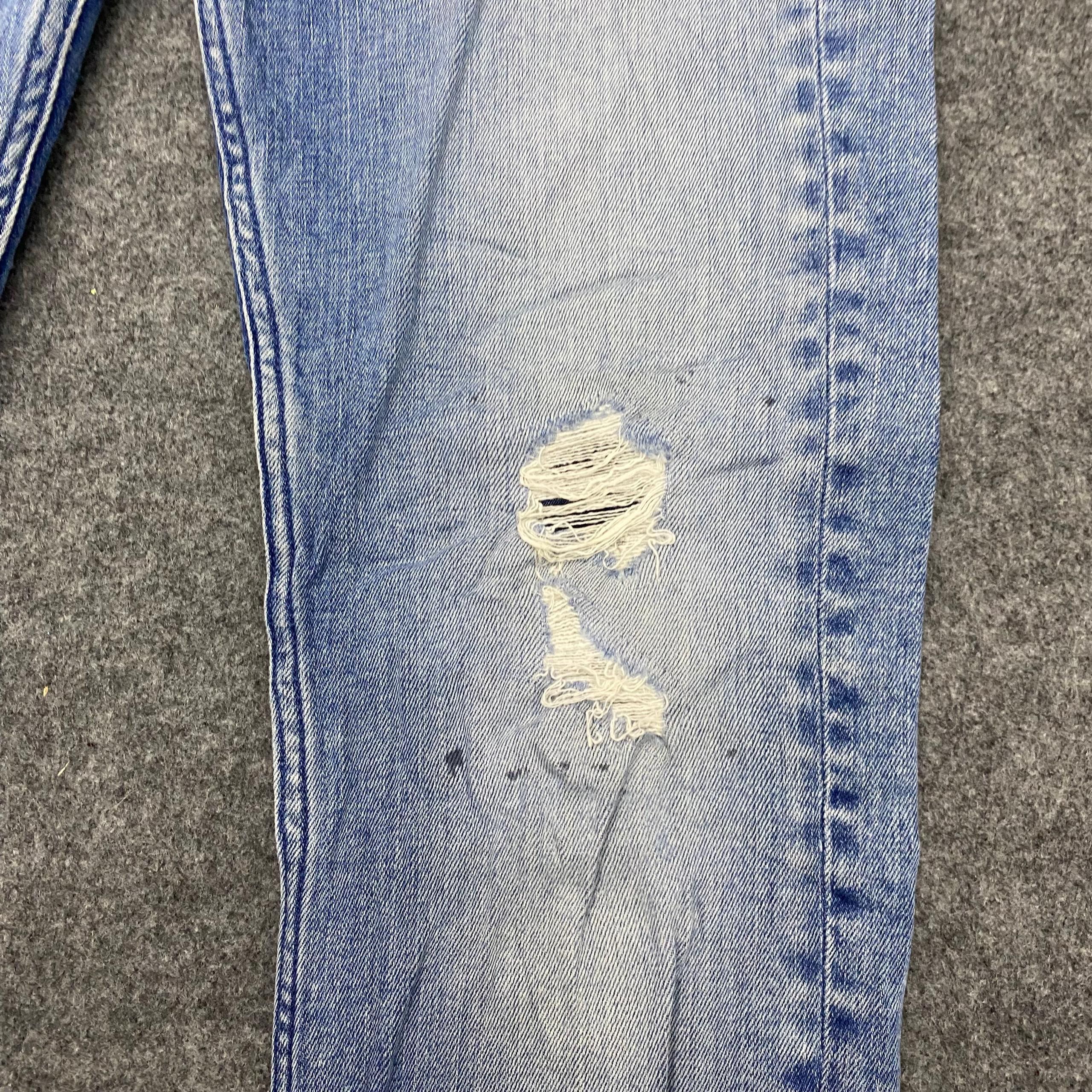DENHAM 💥Best Offer💥Denham Slim Fit Distressed Denim Size US 31 - 14 Thumbnail