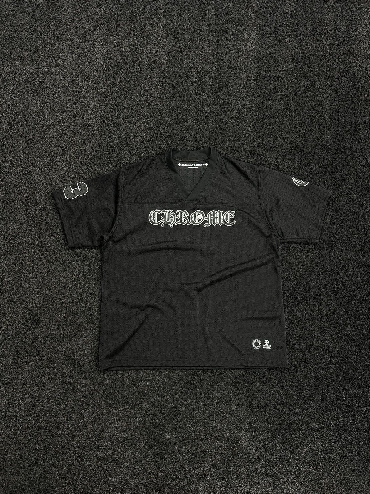 Chrome Hearts Chrome Hearts Warm Up CH Short Sleeve Jersey Black Small Size US S / EU 44-46 / 1 - 1 Thumbnail
