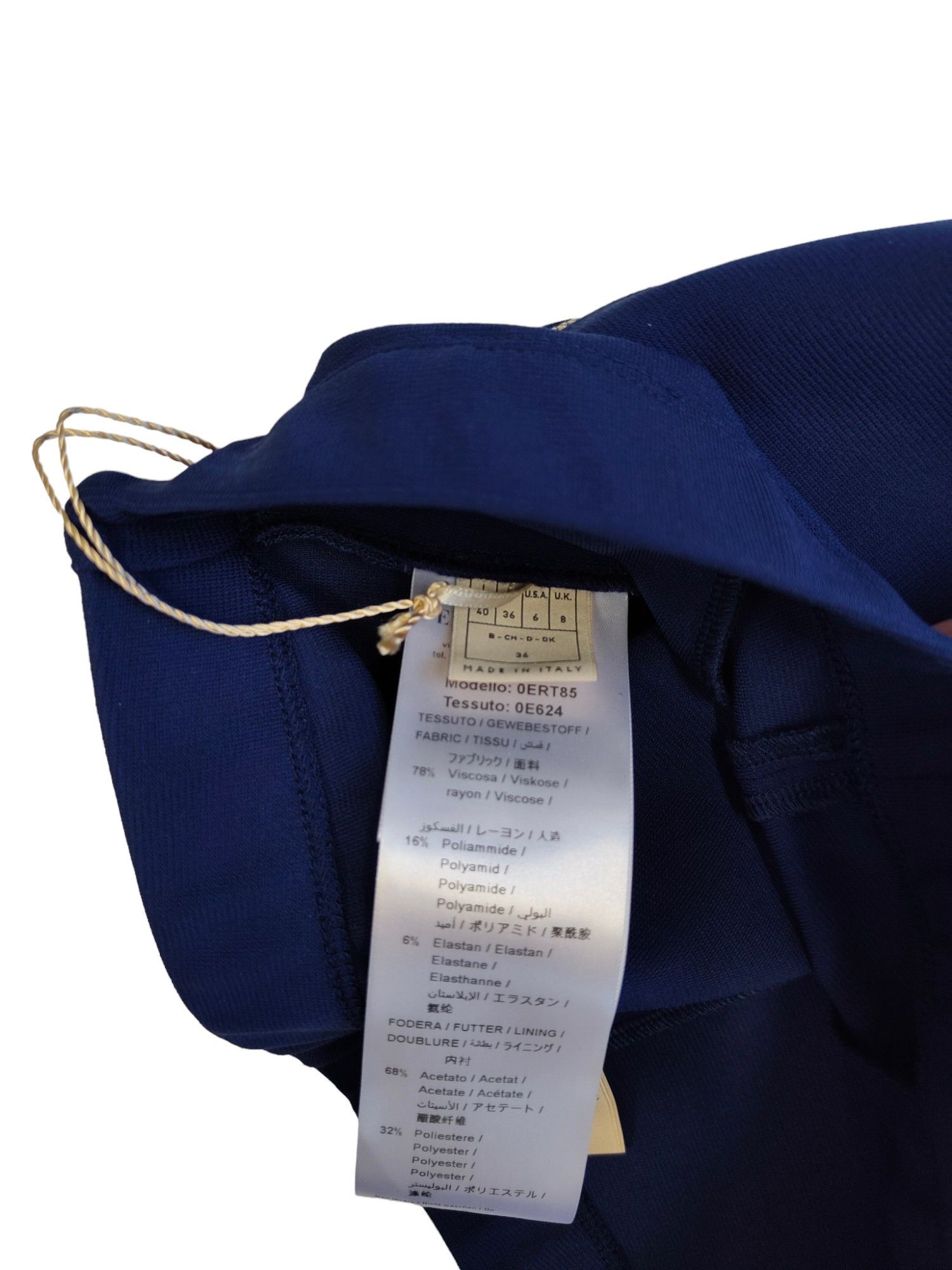 Emilio Pucci Emilio Pucci Navy Blue Straight Pants Size 27" / US 4 / IT 40 - 6 Thumbnail
