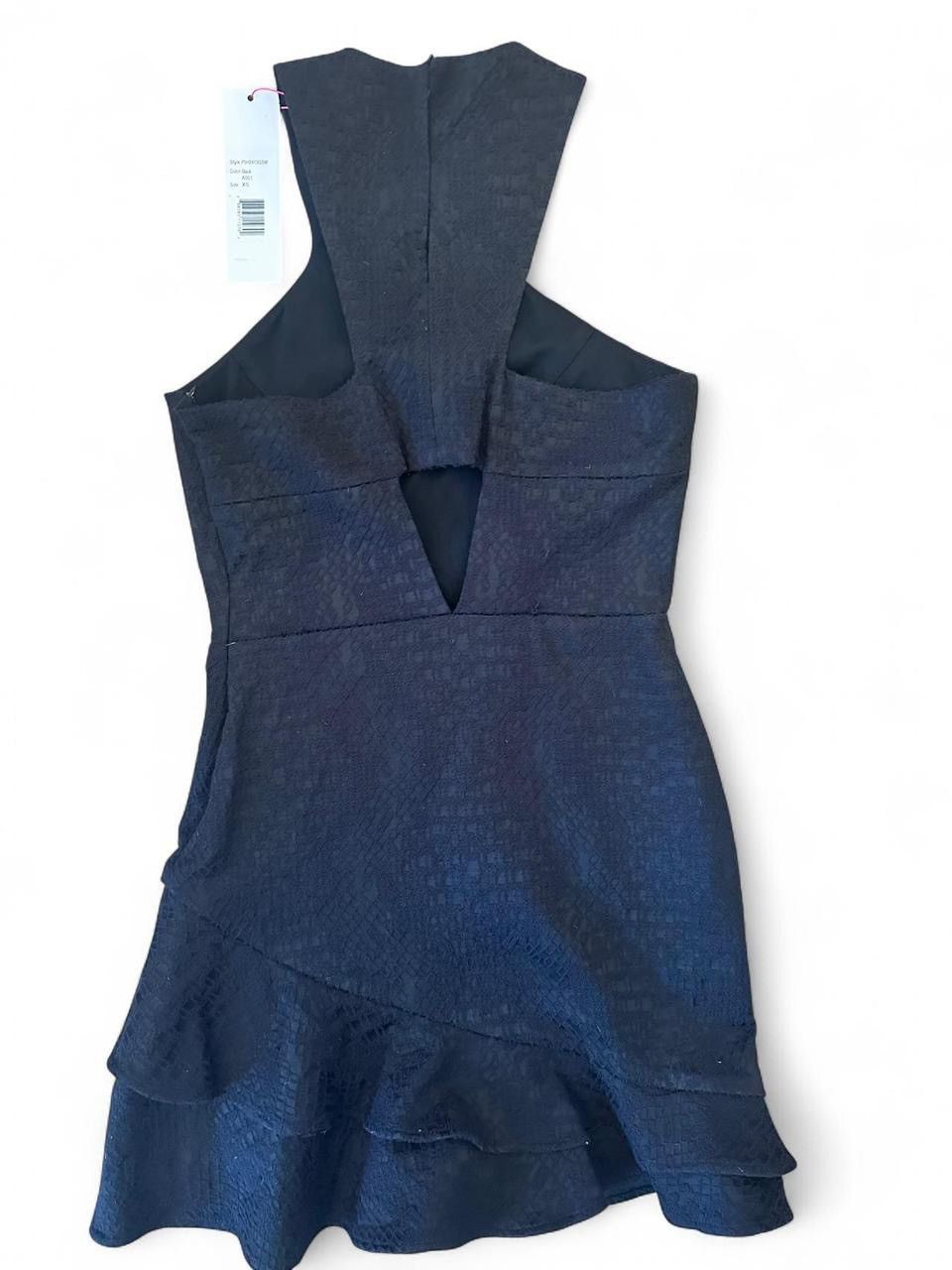 Parker Parker Barcelona Halter Ruffle Hem Mini Dress Black Sz. XS Size XS / US 0-2 / IT 36-38 - 5 Thumbnail