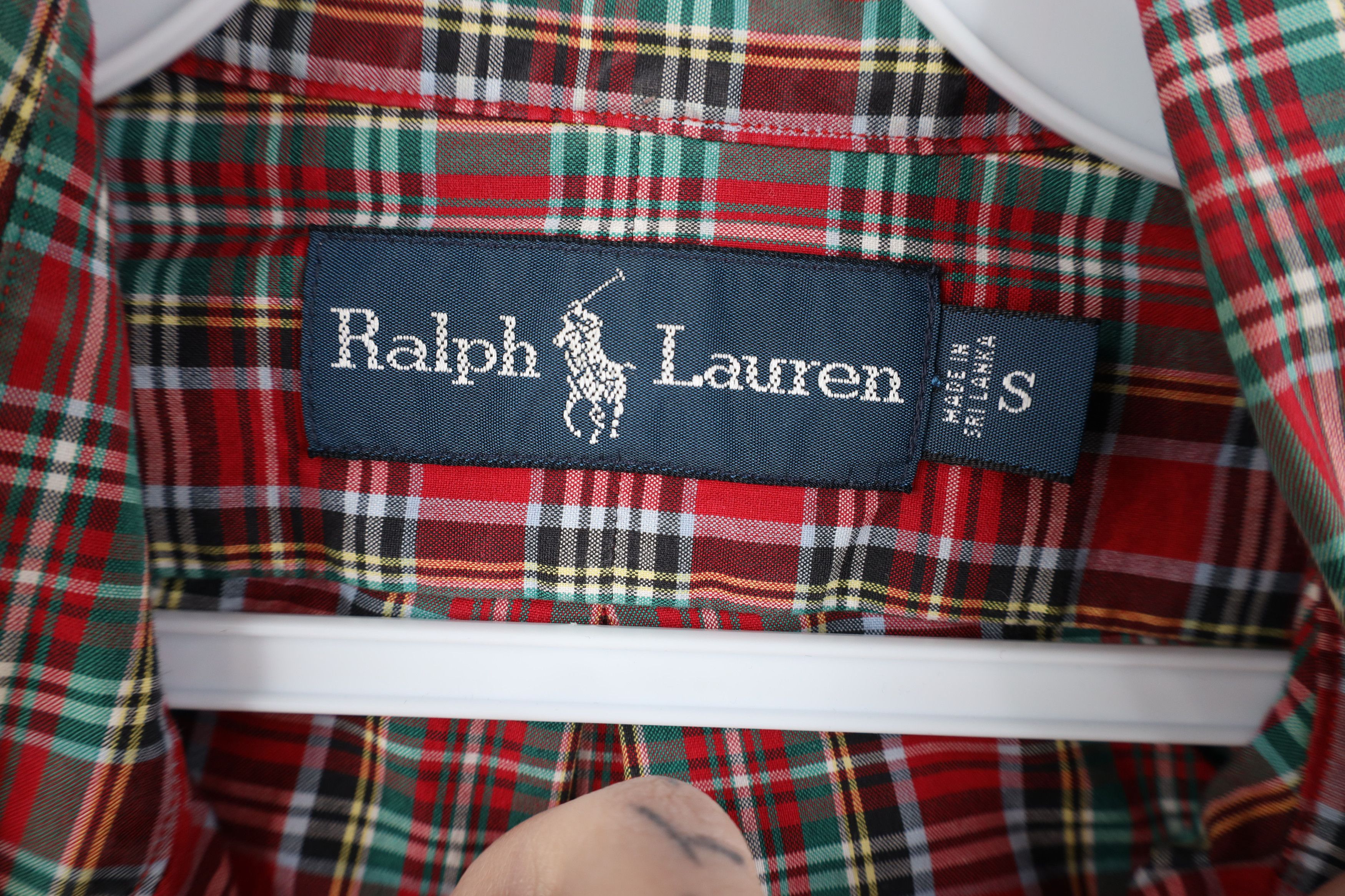 Ralph Lauren Vintage 90s Ralph Lauren Button Down Shirt Rainbow Plaid Size US S / EU 44-46 / 1 - 7 Thumbnail