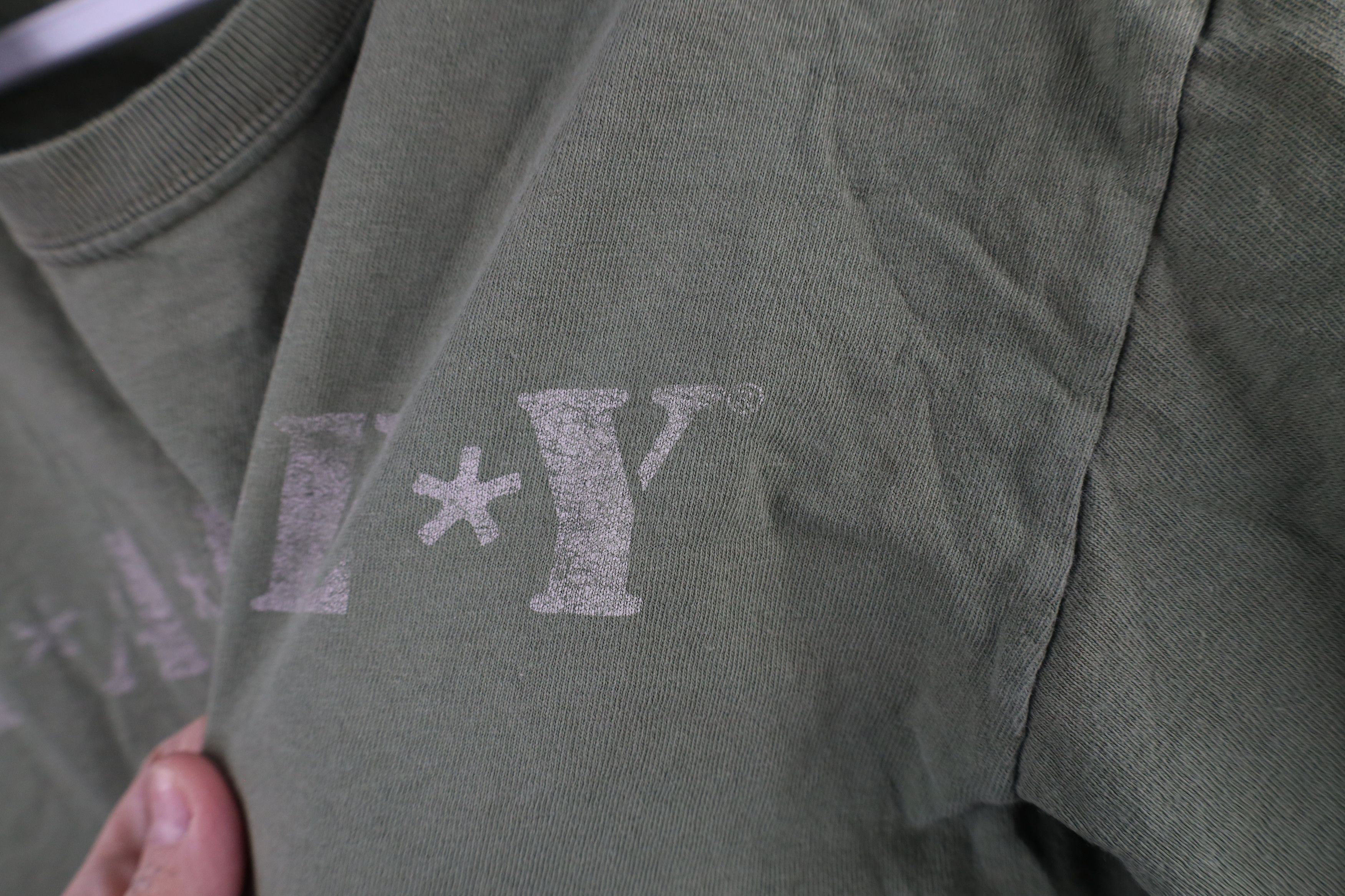 Harley Davidson × Vintage Vintage Harley Davidson Military Style T-Shirt Green Cotton Size US S / EU 44-46 / 1 - 10 Thumbnail