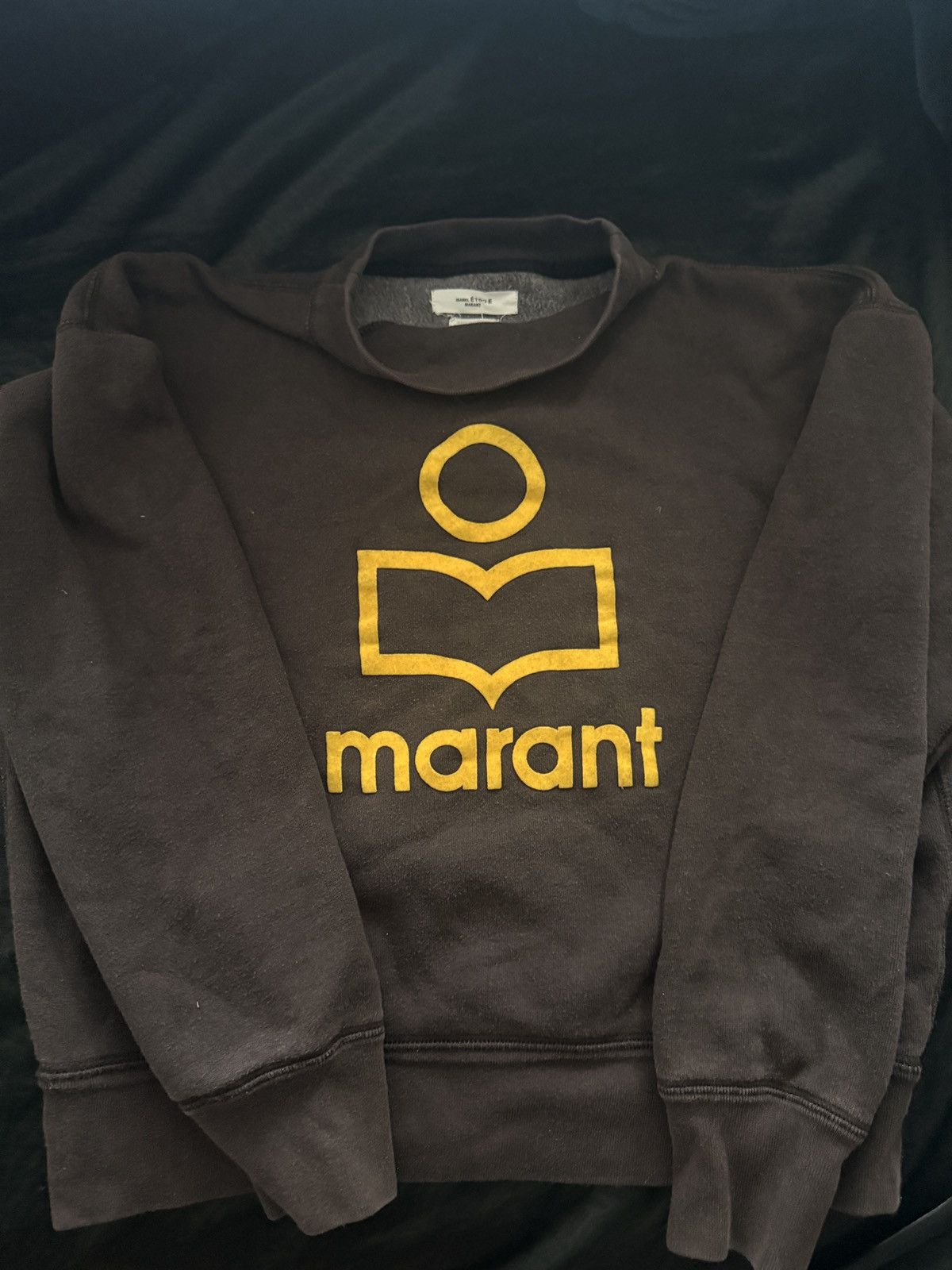 Isabel Marant Etoile Isabel marant black & yellow logo sweatshirt Size S / US 4 / IT 40 - 2 Thumbnail