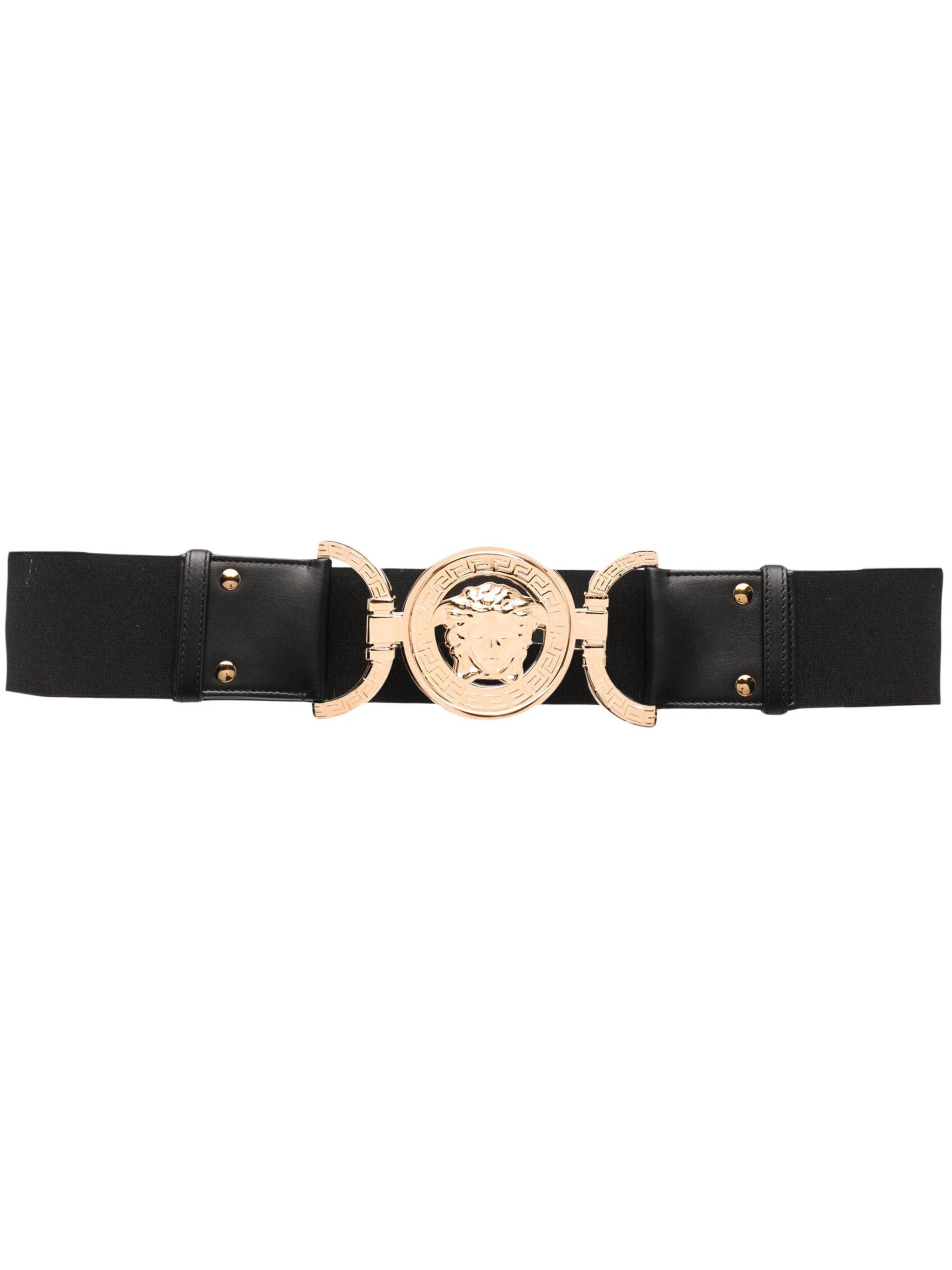 Versace o1s22i1n1024 Size: S / Elastic Medusa Belt in Black Size ONE SIZE - 1 Thumbnail