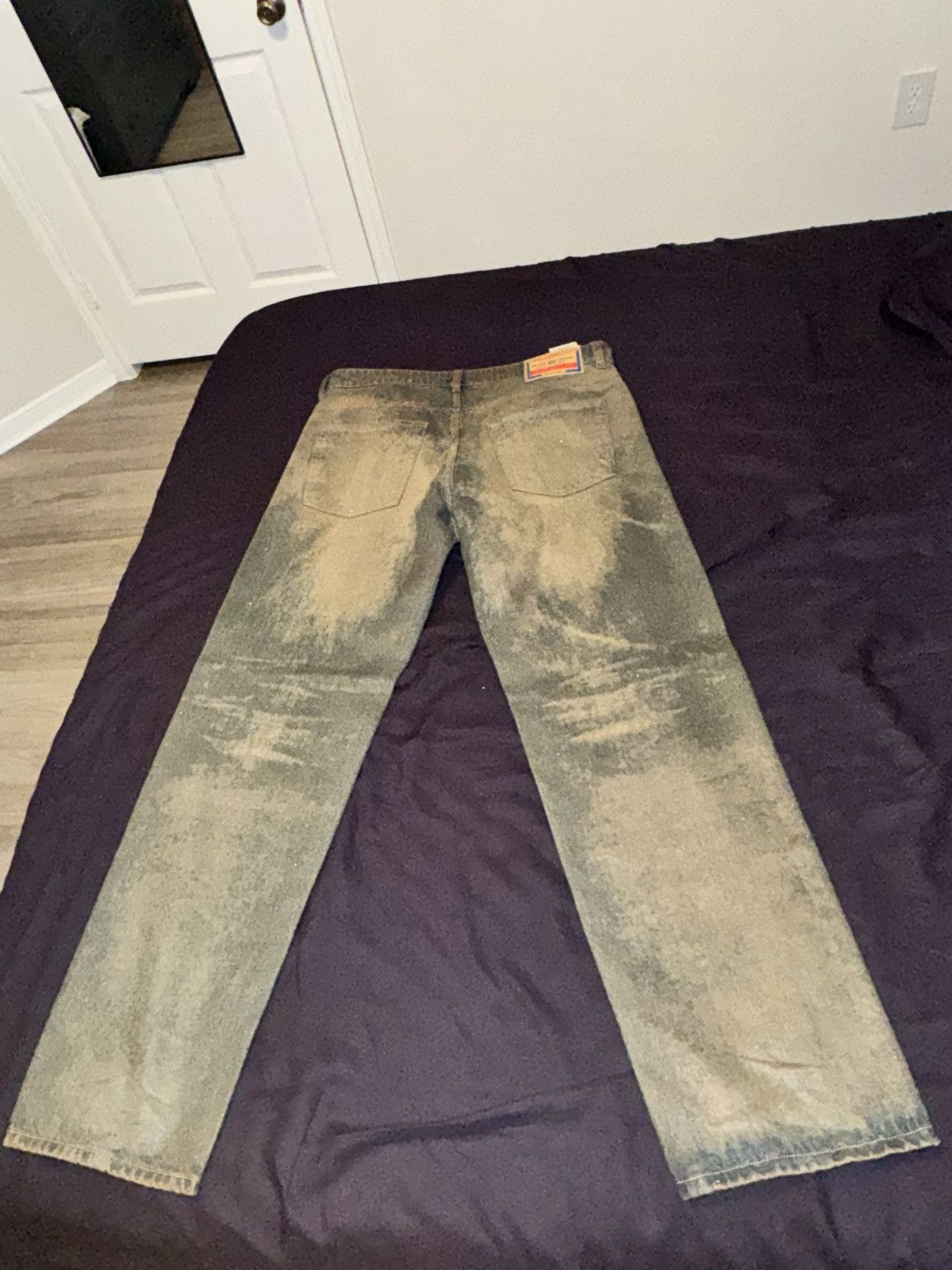 Diesel Diesel Industry Denim Acid wash Distressed Jeans Size US 36 / EU 52 - 9 Thumbnail