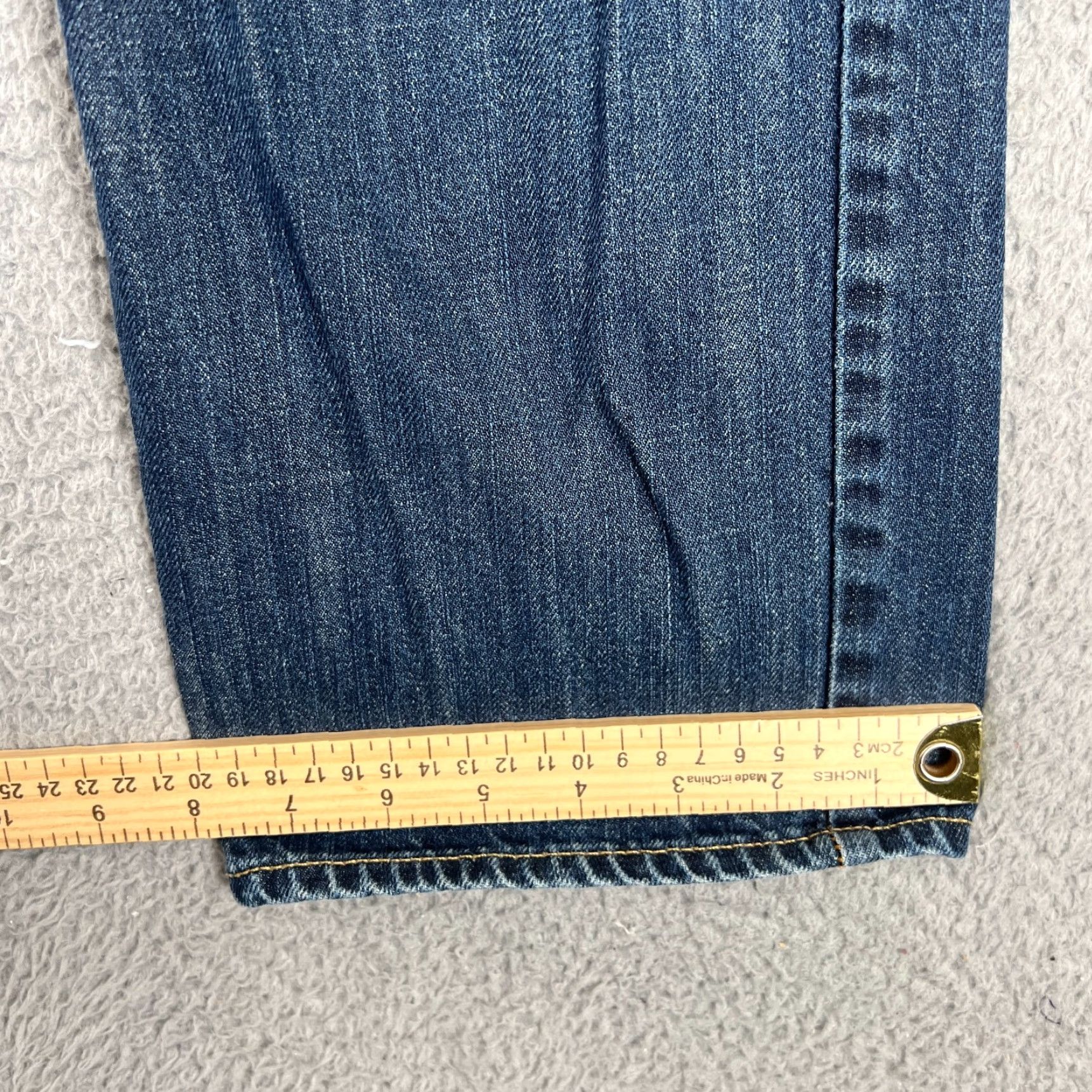 American Eagle Outfitters American Eagle Jeans Men's 28x30 (Fits 28x27.5) Blue Original Straight Stretch Size US 28 / EU 44 - 2 Thumbnail