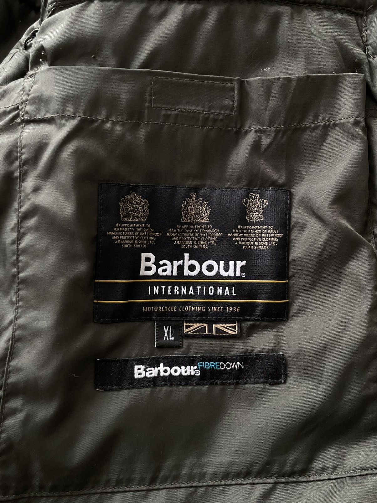 Barbour BARBOUR INTERNATIONAL FIBREDOWN HOODED QUILT JACKET RARE Size US XL / EU 56 / 4 - 11 Thumbnail