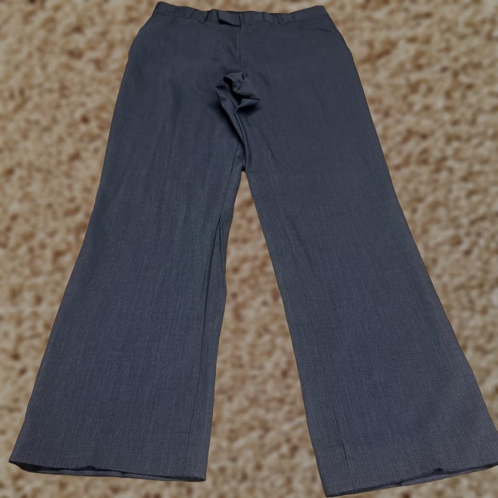 Hugo Boss Hugo Boss Dress Pants Mens 34x32 Gray Wool Flat Front Straight Business Size US 34 / EU 50 - 1 Thumbnail
