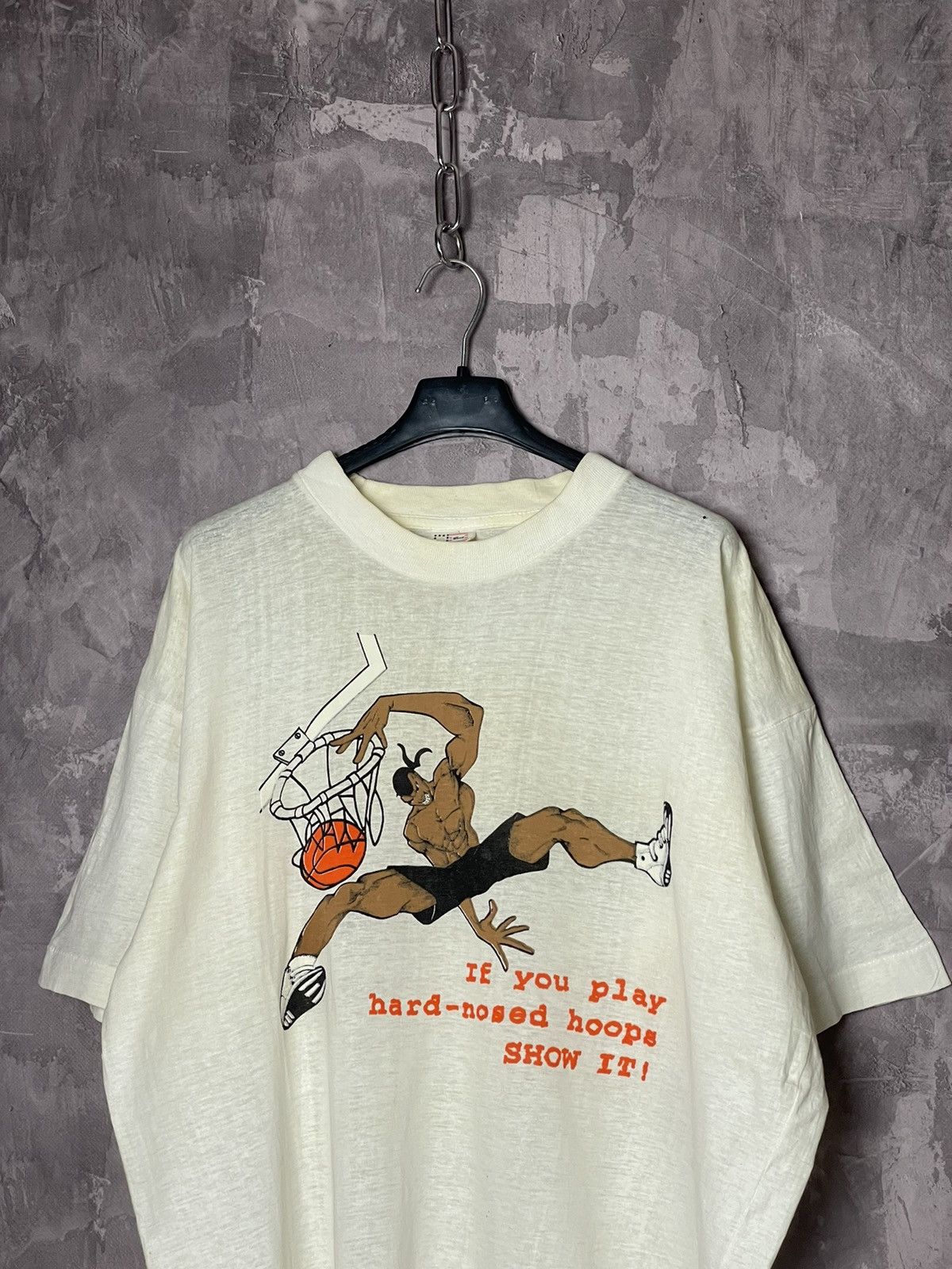 Anime × Japanese Brand × Vintage Vintage 90s Invention Of Basketball art graphic t shirt rare Size US XL / EU 56 / 4 - 2 Thumbnail