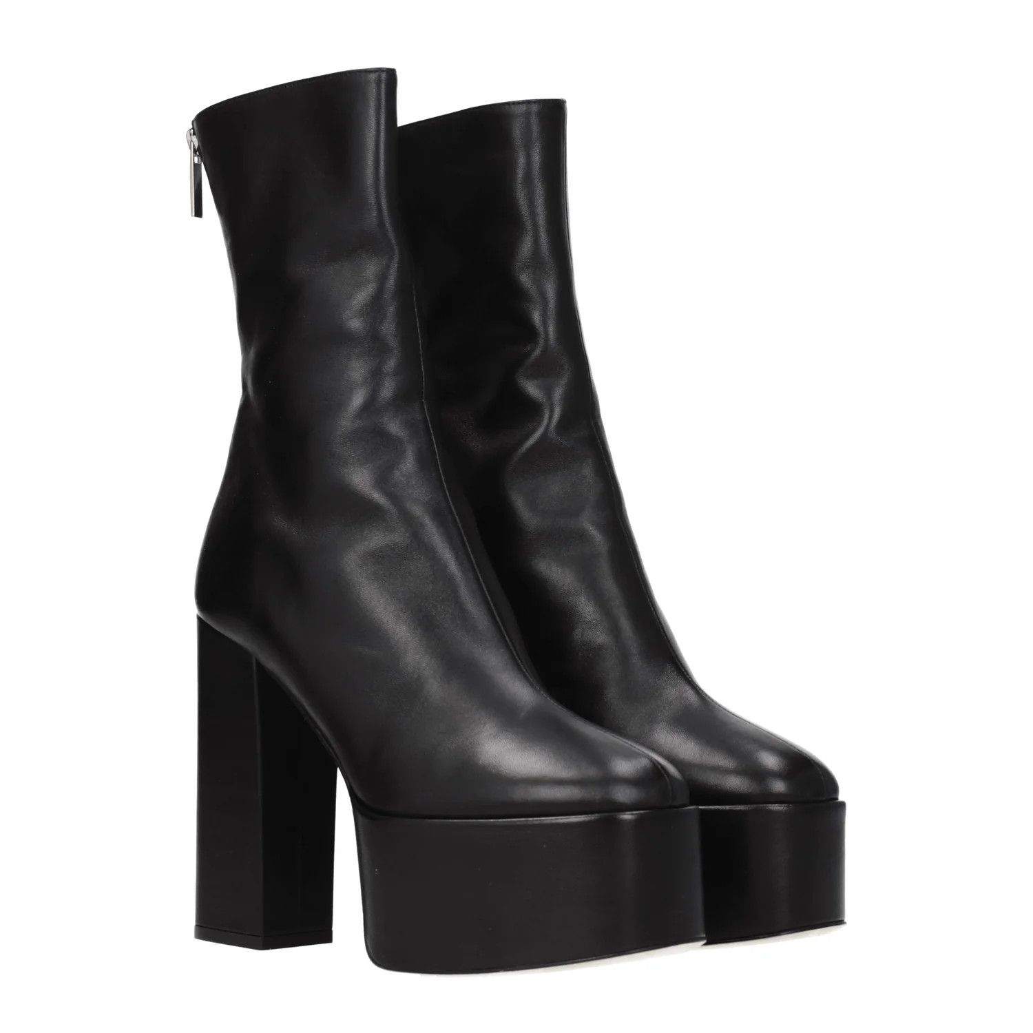Paris Texas ob1o1e1124 Leather Ankle Boots in Black Size US 10 / IT 40 - 2 Thumbnail
