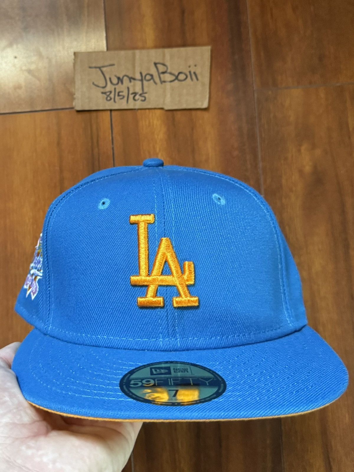 Hat Club Size 7 LA Dodgers 100th Anniversary Patch Daybreakers Fitted Size ONE SIZE - 2 Thumbnail