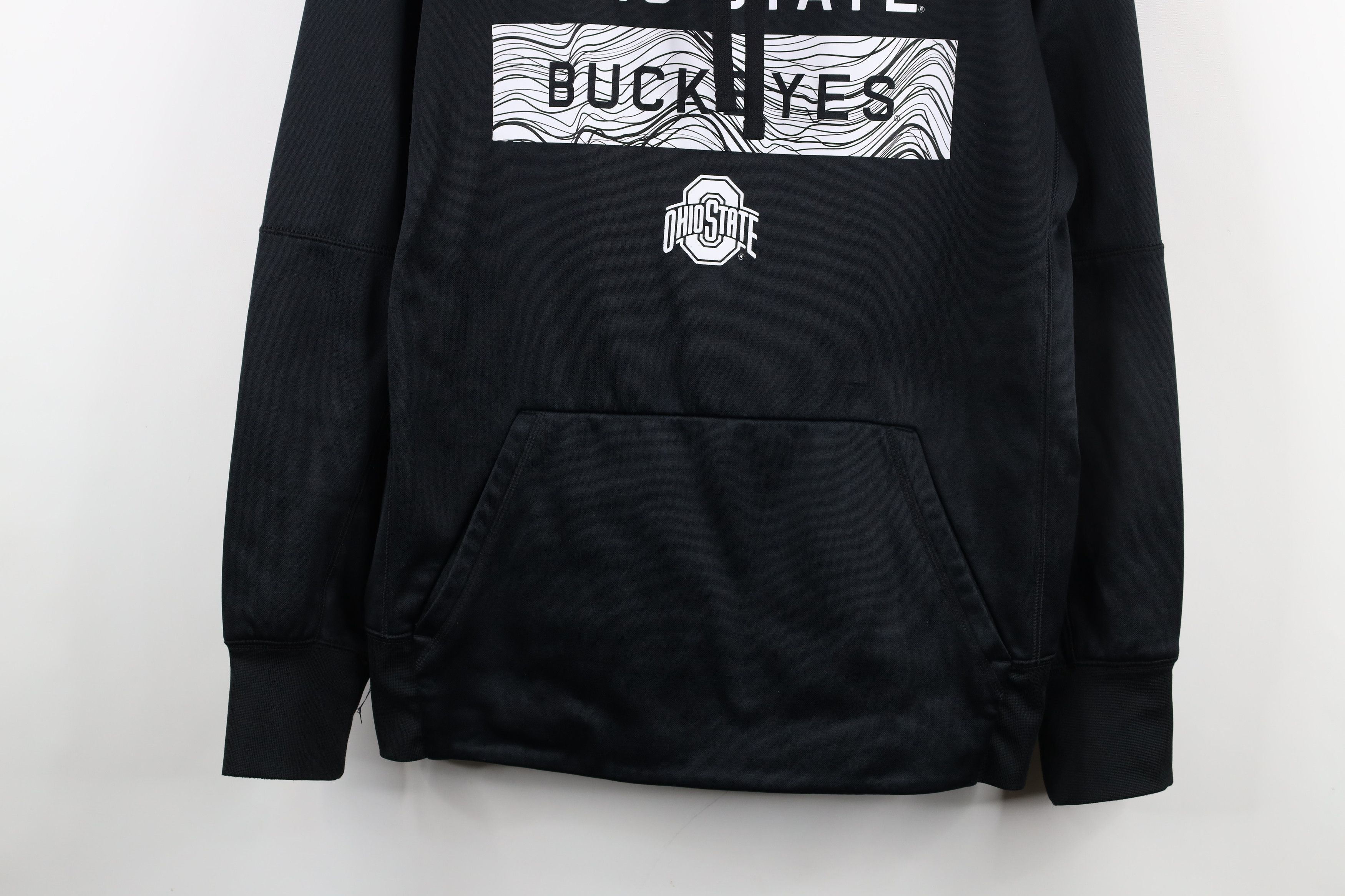 Nike × Vintage Nike Ohio State University Football Hoodie Sweatshirt Black Size US L / EU 52-54 / 3 - 3 Thumbnail