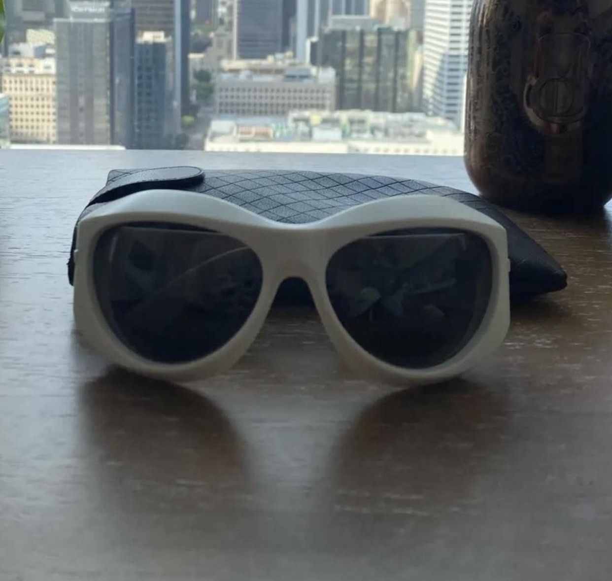 Bottega Veneta Bottega Veneta Cyclops Sunglasses Mirrored oval fw20 Size ONE SIZE - 4 Thumbnail