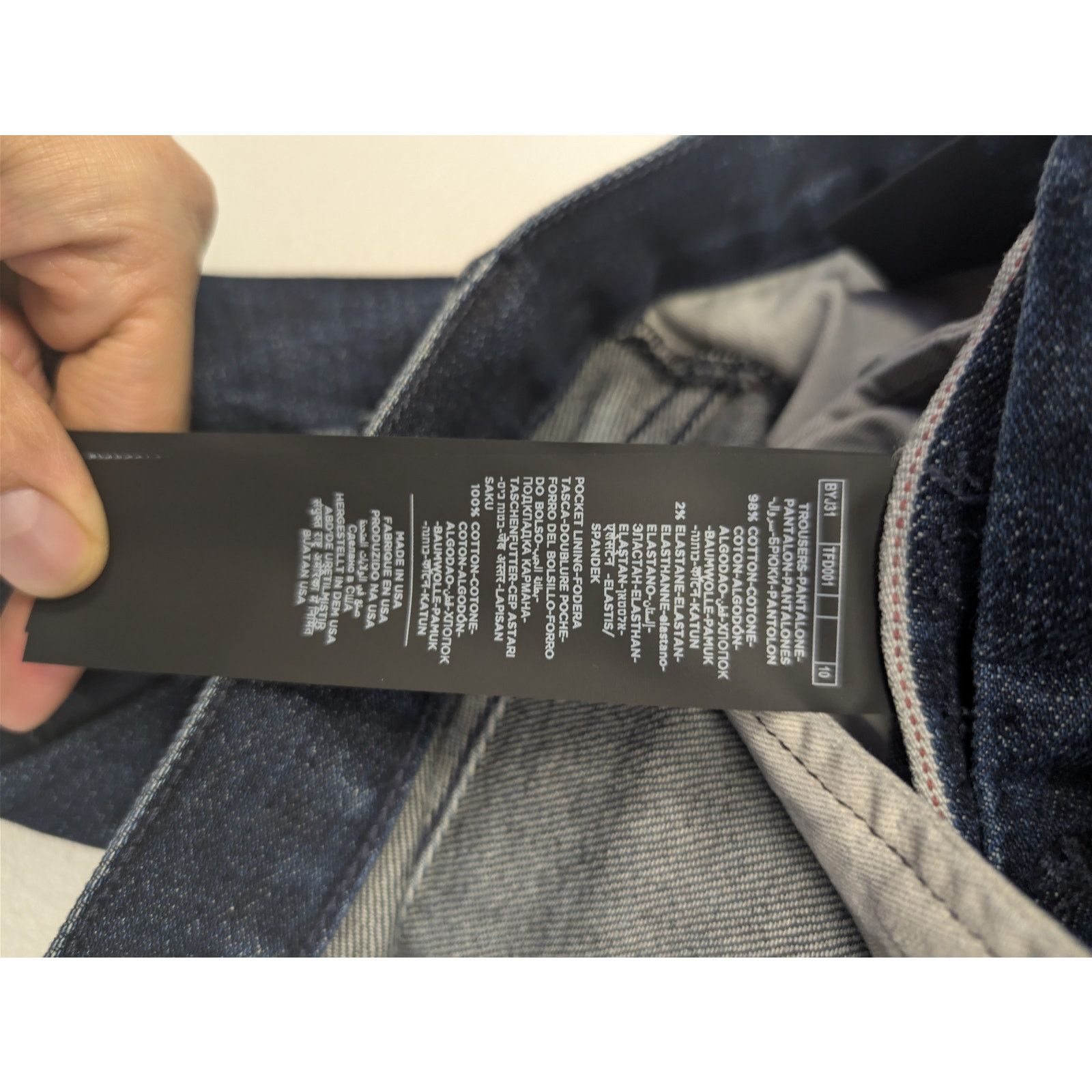 Tom Ford o1rshd1 Slim Fit Denim Jeans in Navy Blue Size US 30 / EU 46 - 18 Thumbnail